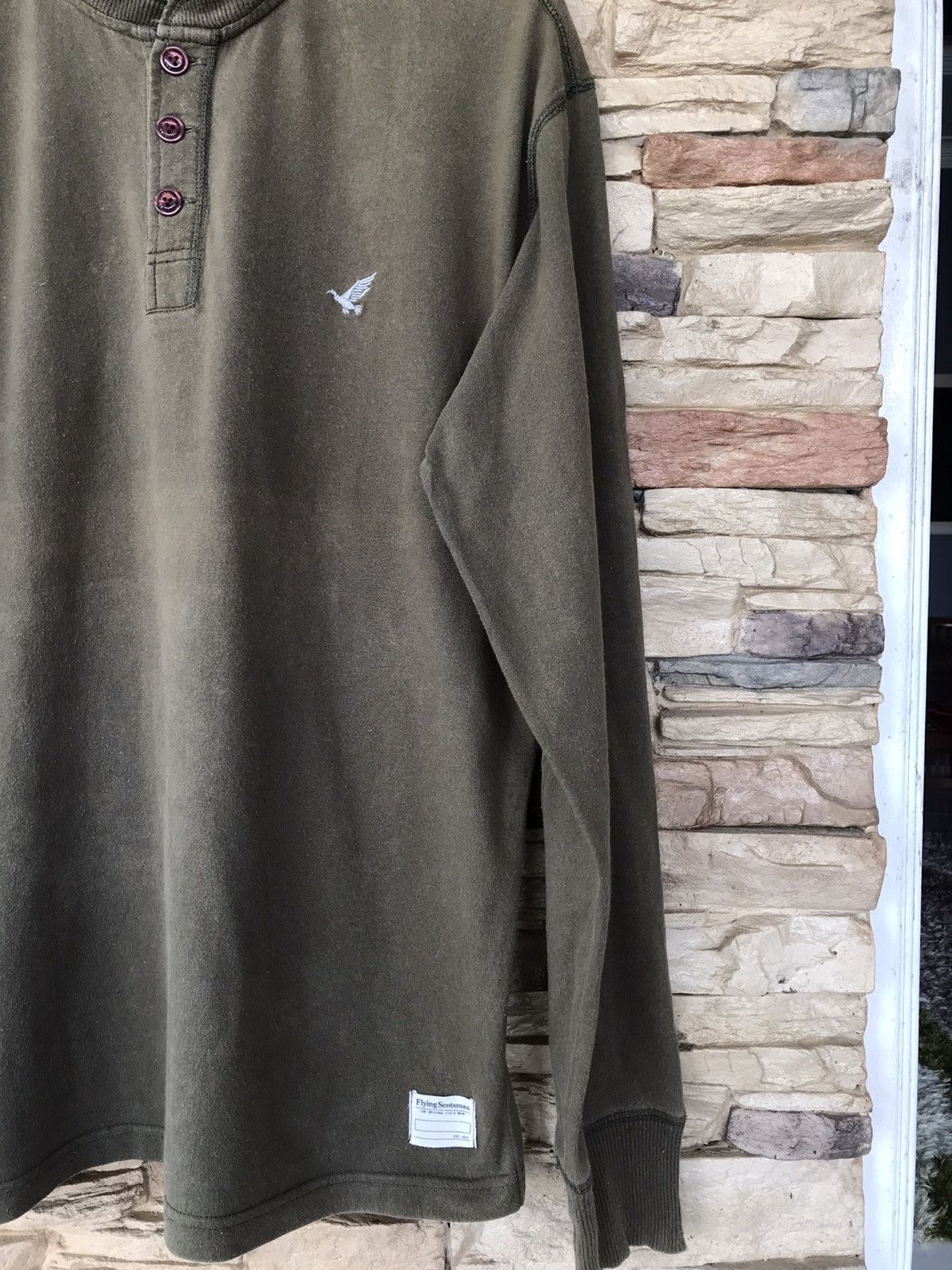 Vintage Flying Scotsman Distressed Longsleeve Tee army military Size US XL / EU 56 / 4 - 4 Thumbnail