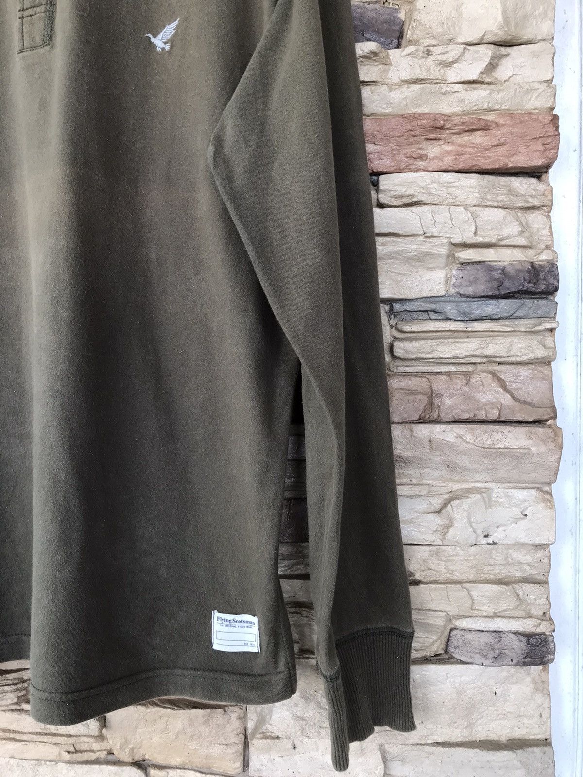 Vintage Flying Scotsman Distressed Longsleeve Tee army military Size US XL / EU 56 / 4 - 3 Thumbnail