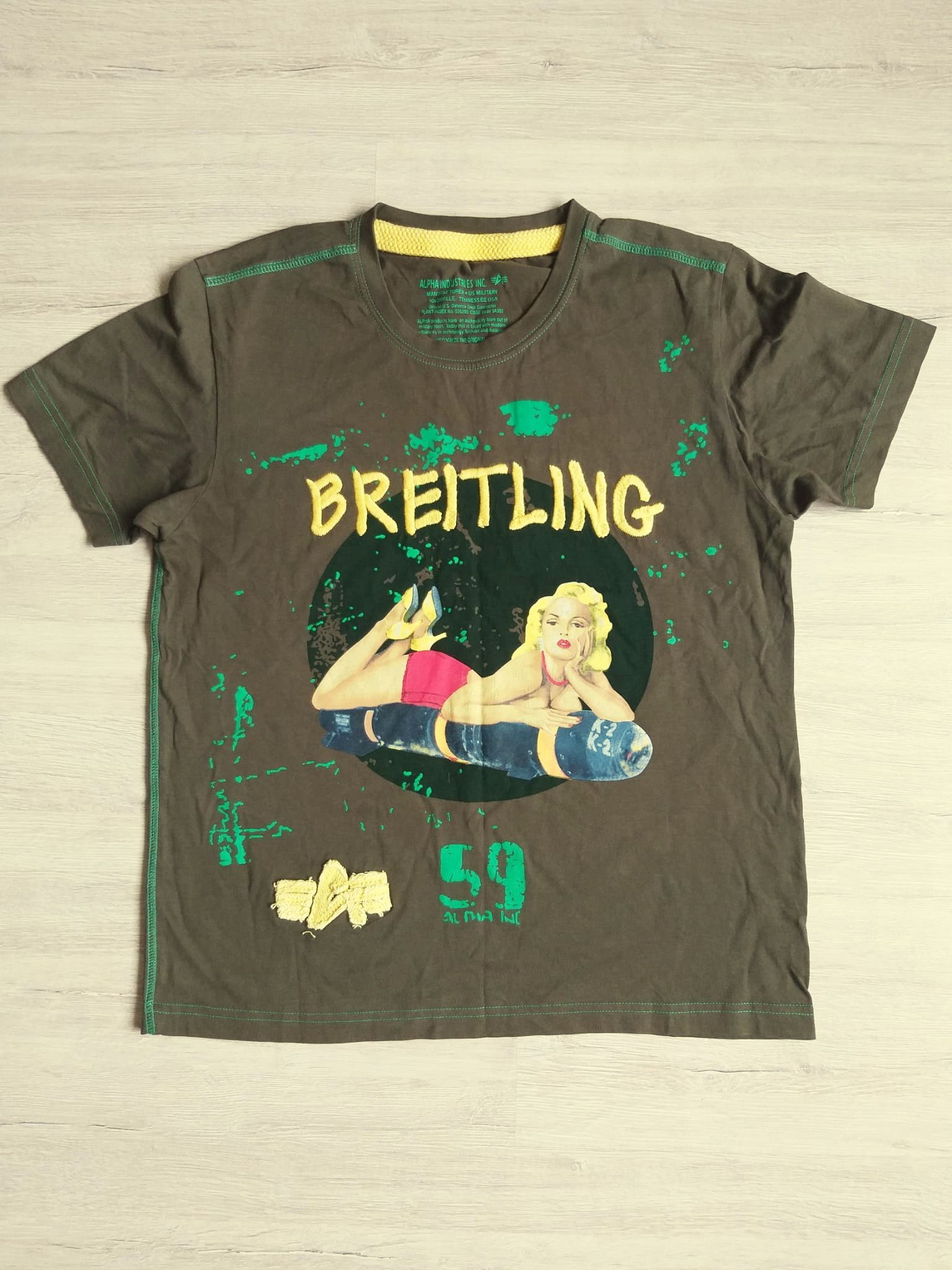 Alpha Industries Alpha Industries Breitling Pin-Up Graphic T-Shirt Size US S / EU 44-46 / 1 - 1 Thumbnail