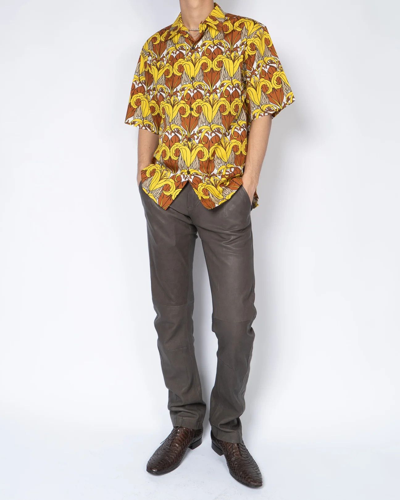 Made to Order Yellow Archive Print Shirt