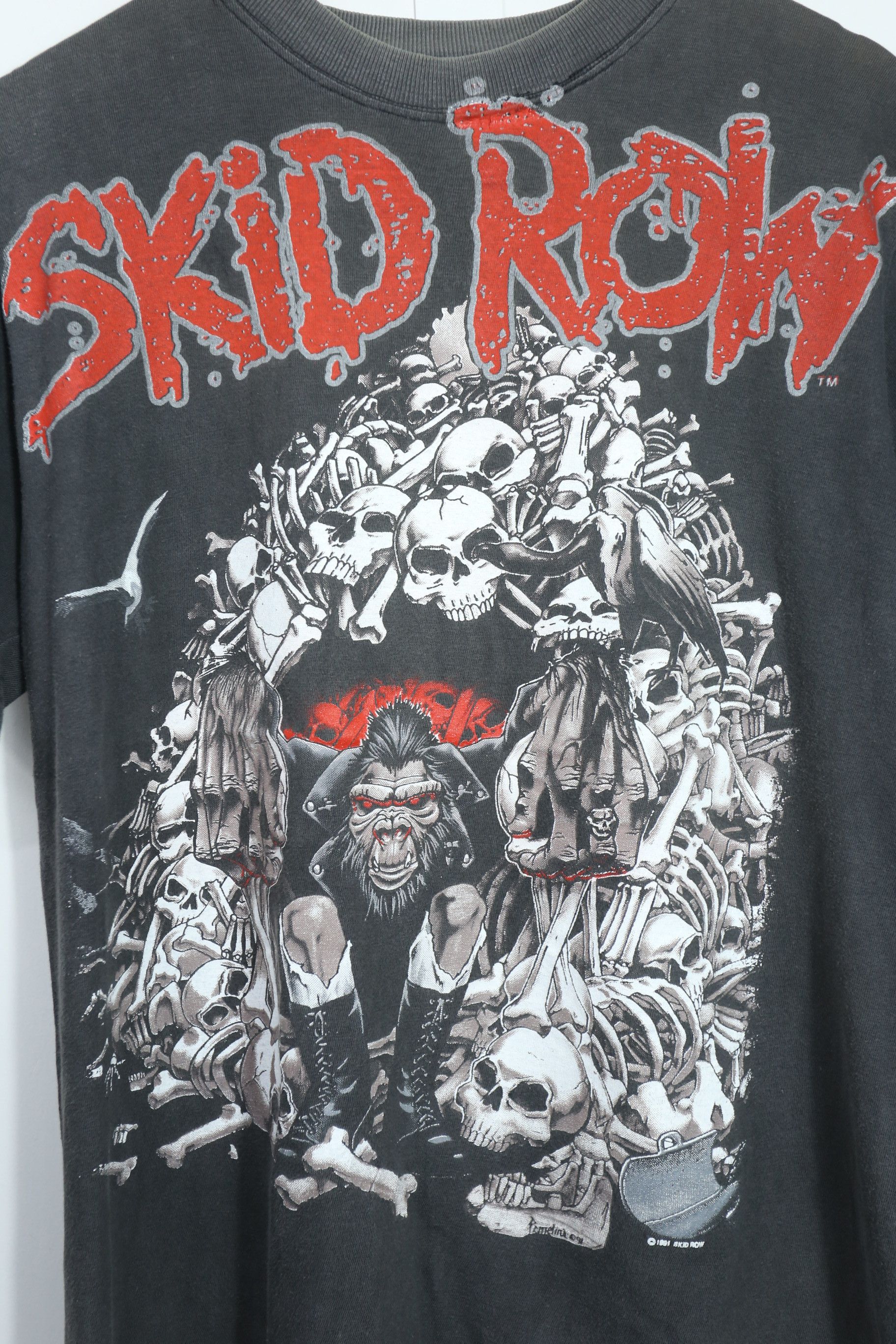Band Tees × Vintage Vintage 1992 Skid Row Slave to the Grind t shirt GTMA284 Size US L / EU 52-54 / 3 - 2 Thumbnail