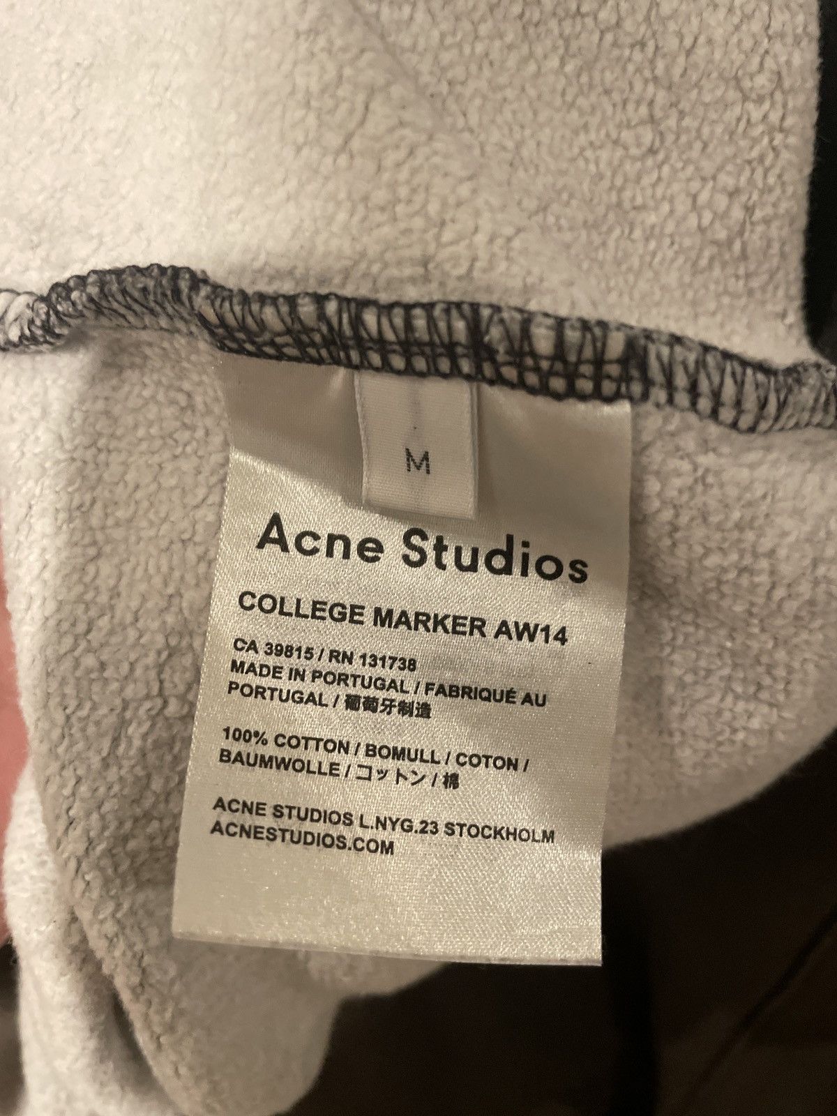 Acne Studios Acne Studios College Marker Sweater AW14 Size US M / EU 48-50 / 2 - 4 Thumbnail