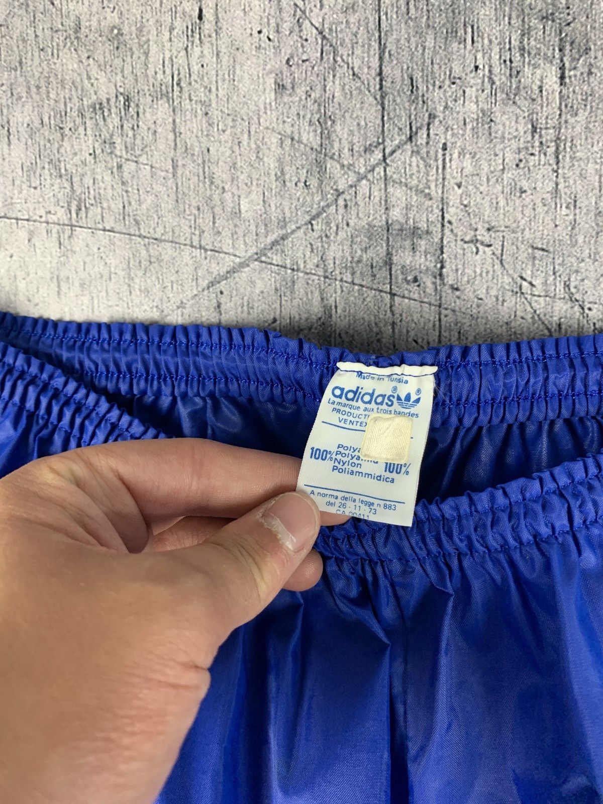 Adidas Very Rare 70’s Adidas Ventex Nylon Pants Zipped Navy Blue Size US 34 / EU 50 - 4 Thumbnail