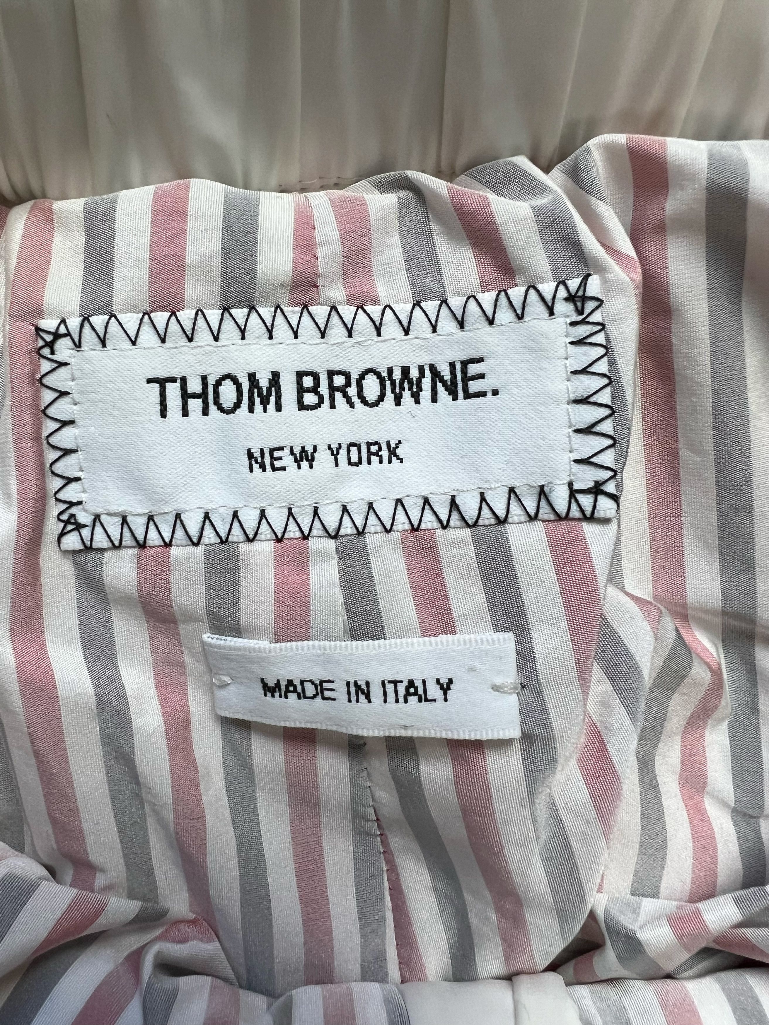Thom Browne SAMPLE RUNWAY ADJUSTABLE 4 BAR PADDED SNOW SKI PANTS FW18 Size US 30 / EU 46 - 7 Thumbnail