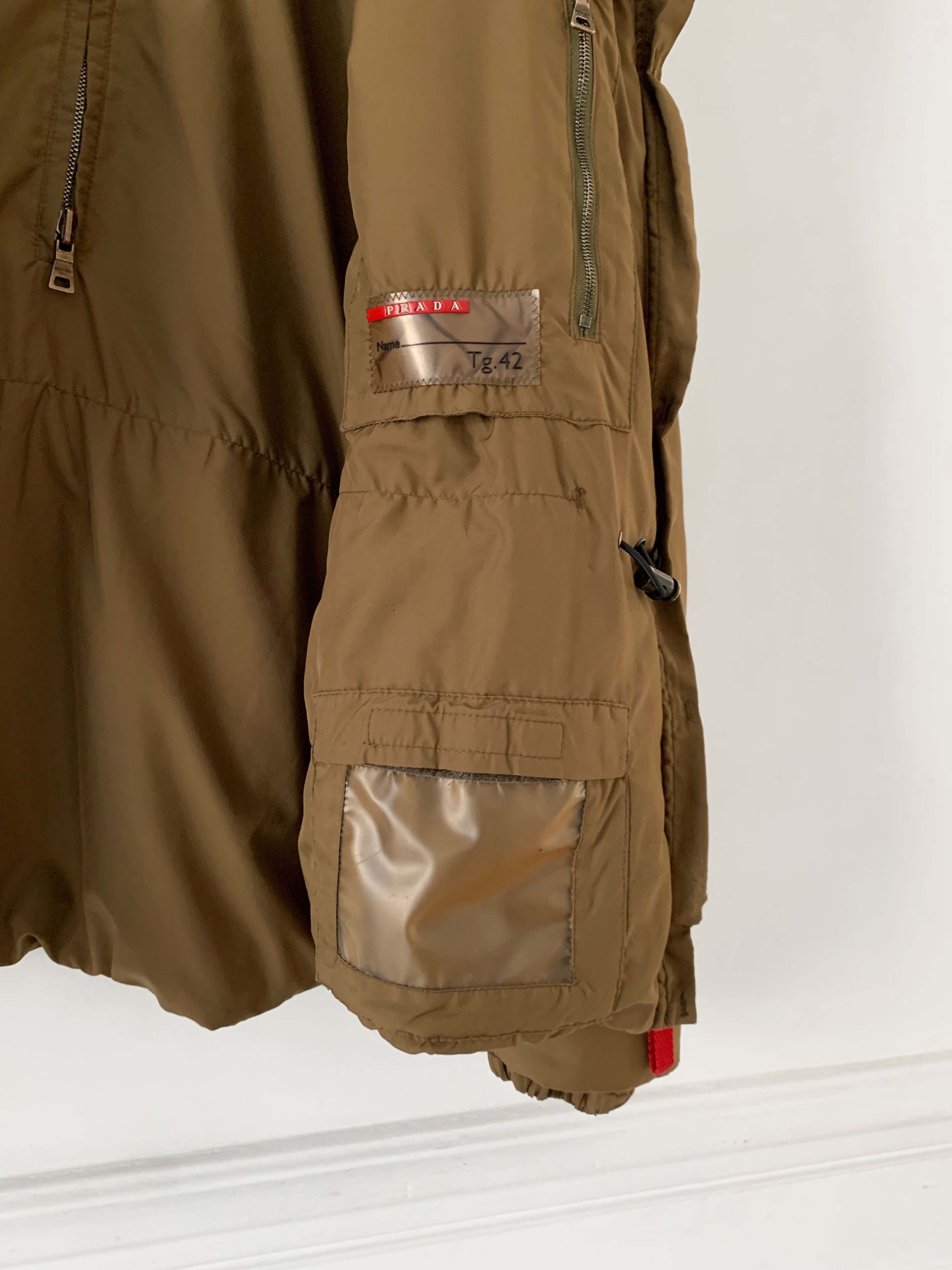 Prada Prada womens vintage khaki nylon puffer jacket. Size M / US 6-8 / IT 42-44 - 5 Thumbnail