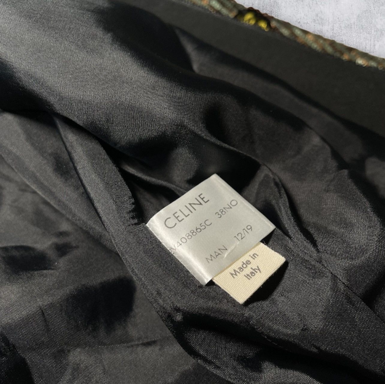 Celine × Hedi Slimane CELINE BY HEDI SLIMANE “SS19 COUTURE SEQUINS TEDDY” Size US S / EU 44-46 / 1 - 6 Thumbnail