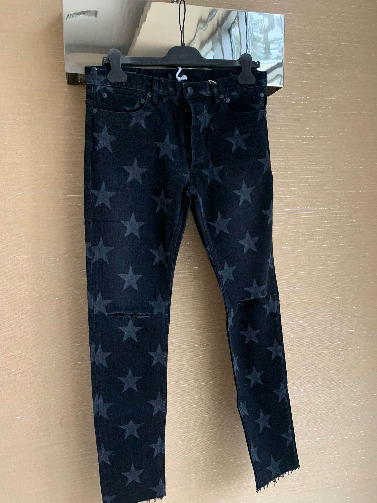 Takahiromiyashita The Soloist. Star All Over Denim in Black Size US 32 / EU 48 - 4 Thumbnail