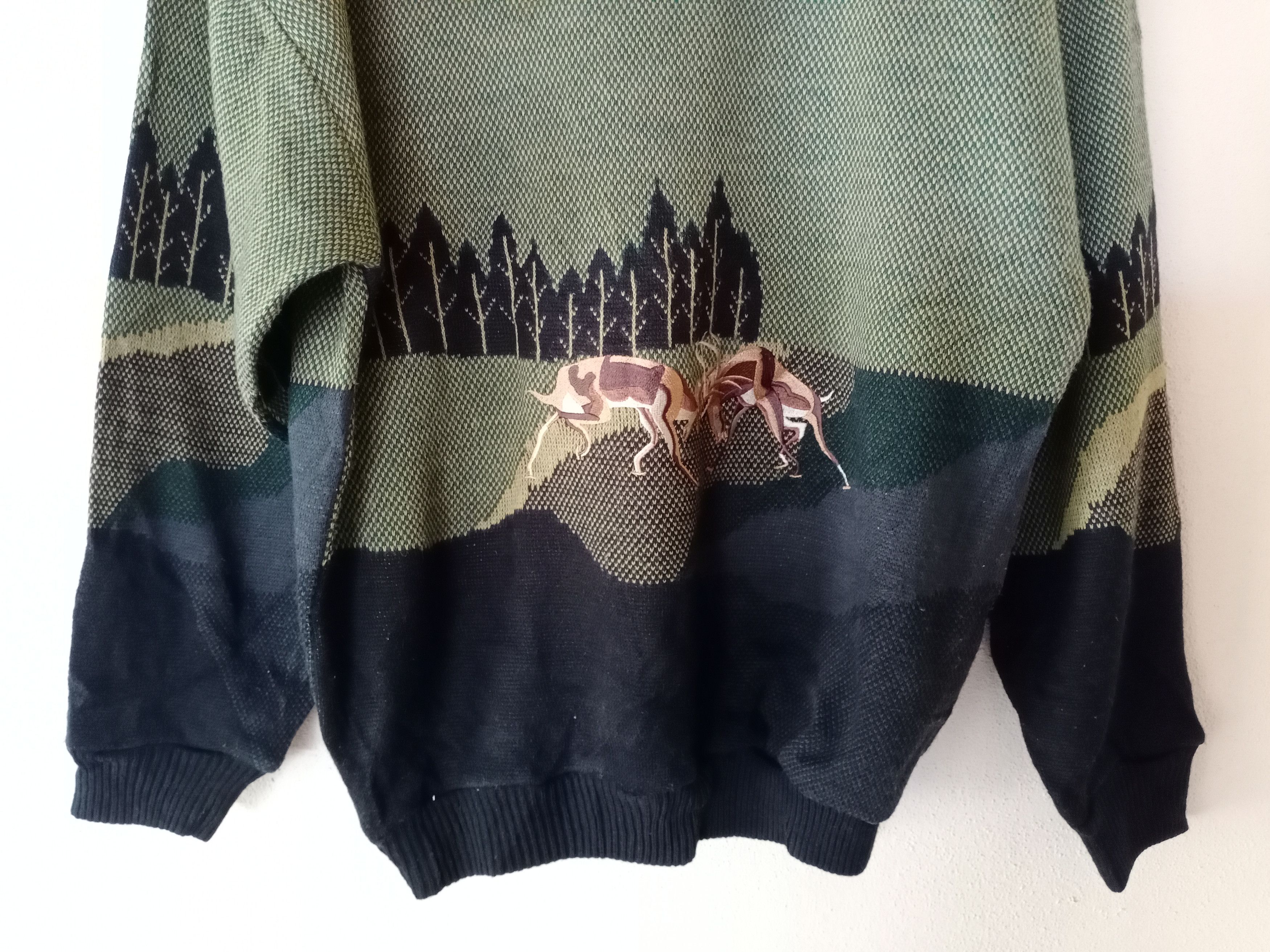 Aran Isles Knitwear × Habitat × Homespun Knitwear Vintage Rapido Spirit Habitat Motive Full print Crewneck Size US L / EU 52-54 / 3 - 5 Thumbnail