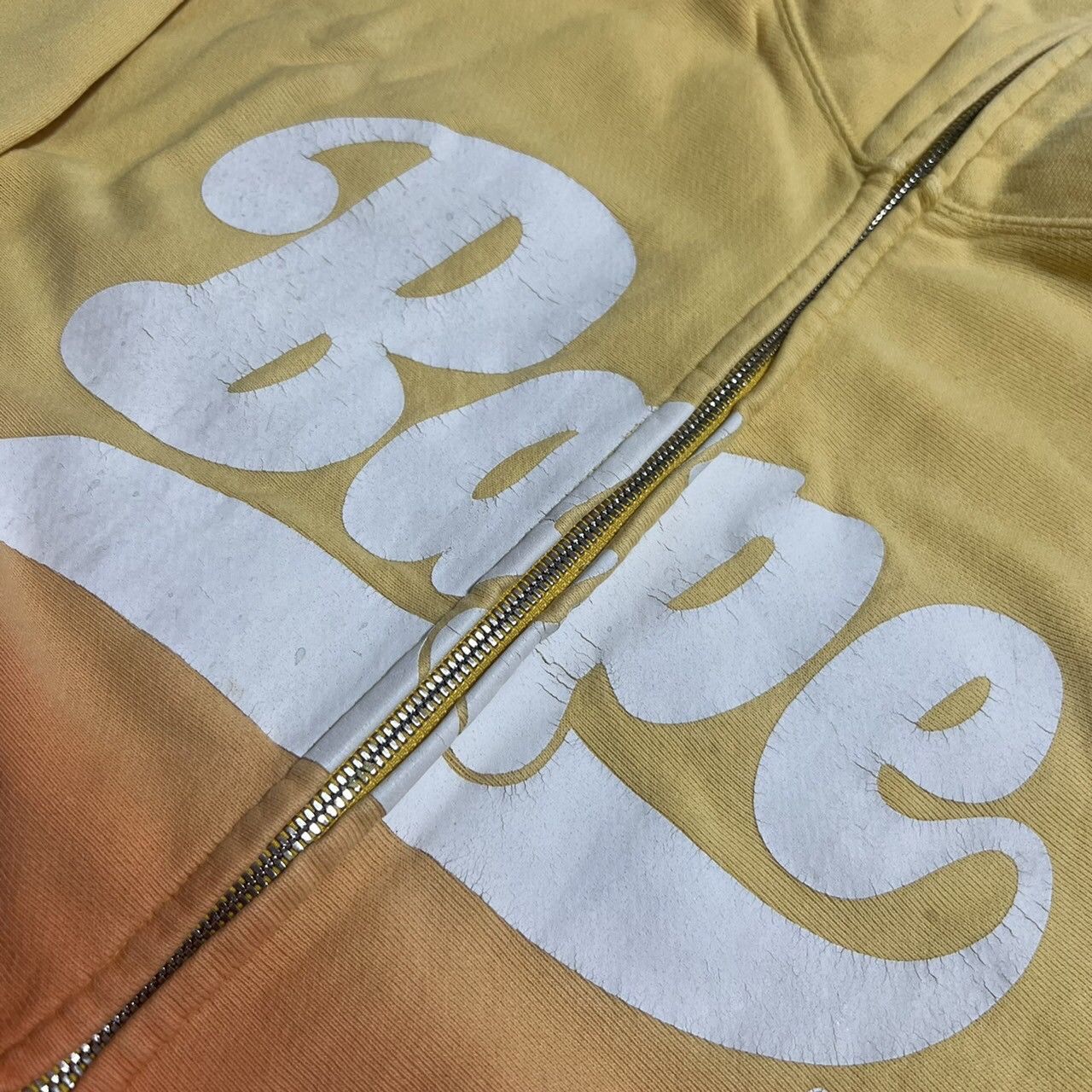 Bape BAPE Print full zip hoodie orange Size US M / EU 48-50 / 2 - 3 Thumbnail