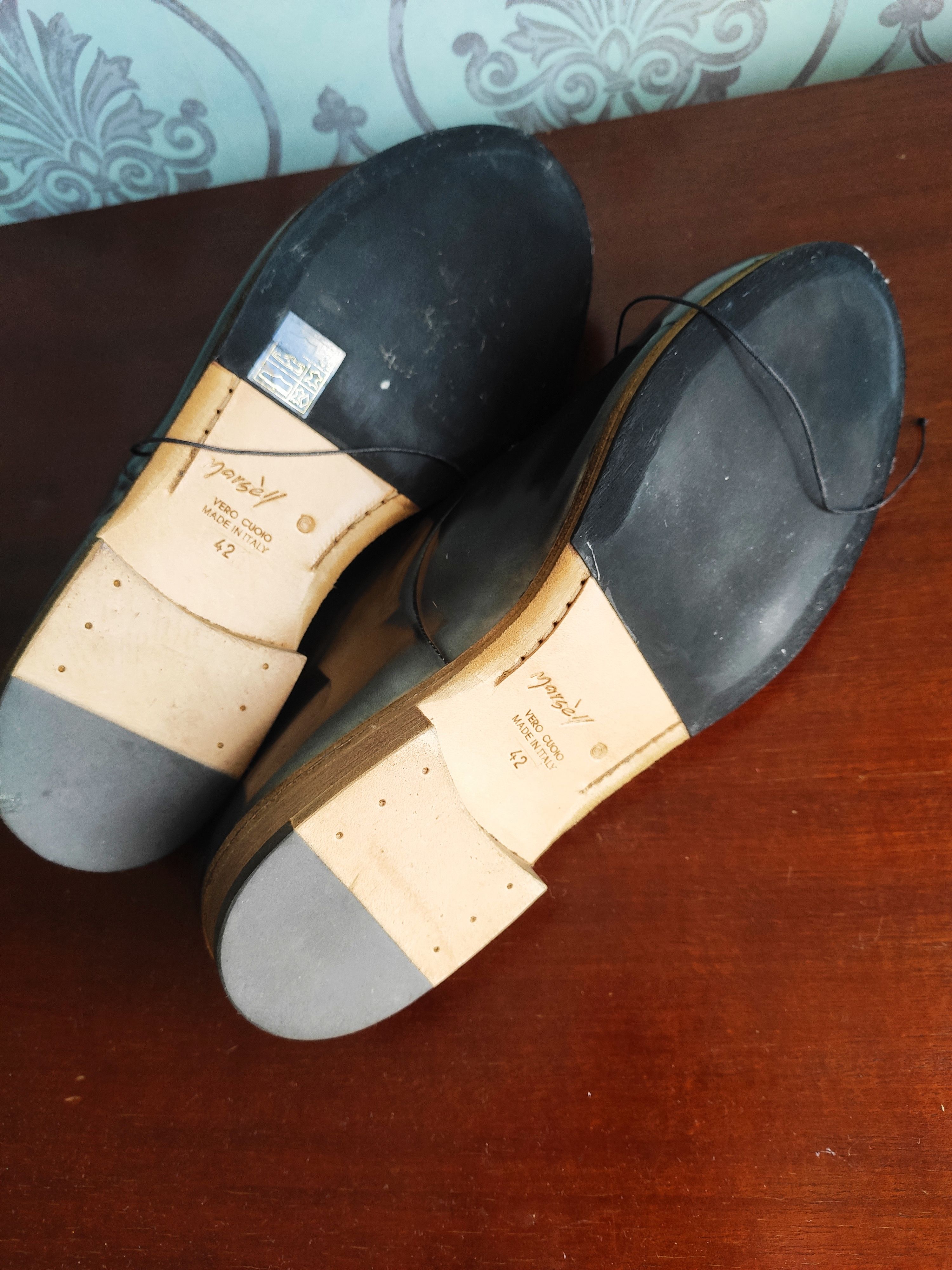 Marsell NEW! Metallic derbies.Like GUIDI or Yohji Yamamoto Size US 9 / EU 42 - 7 Thumbnail