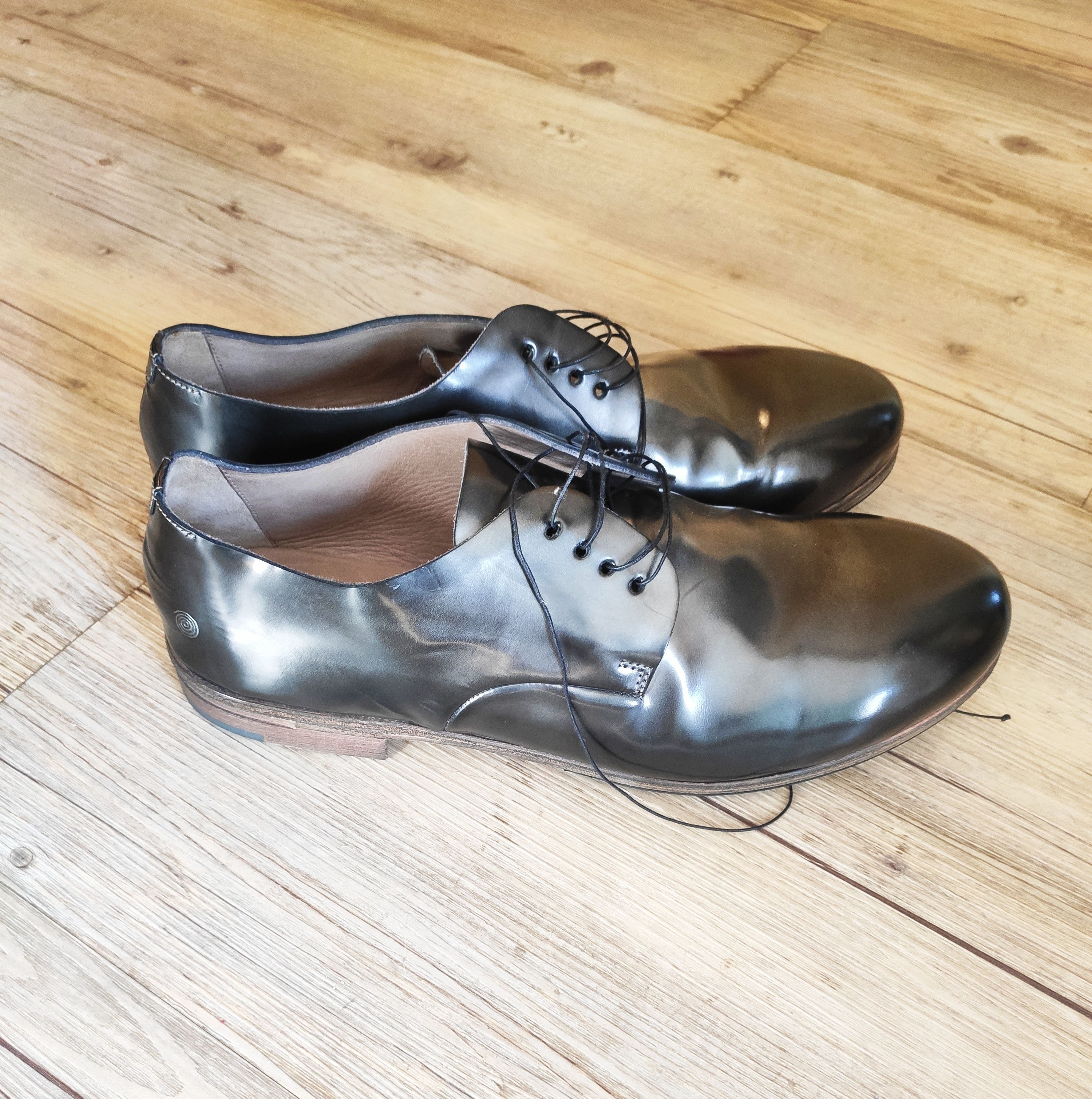 Marsell NEW! Metallic derbies.Like GUIDI or Yohji Yamamoto Size US 9 / EU 42 - 6 Thumbnail