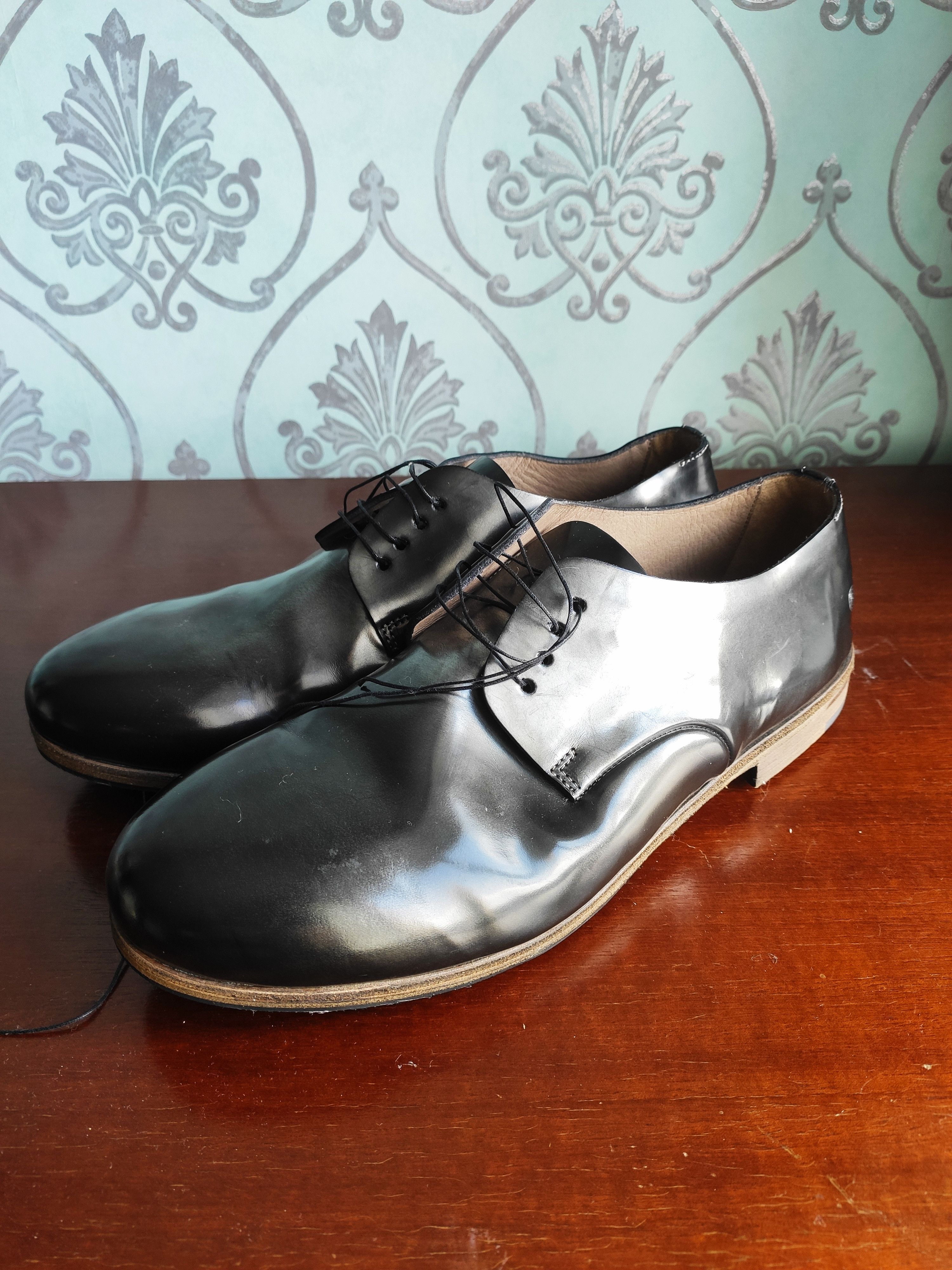 Marsell NEW! Metallic derbies.Like GUIDI or Yohji Yamamoto Size US 9 / EU 42 - 1 Thumbnail