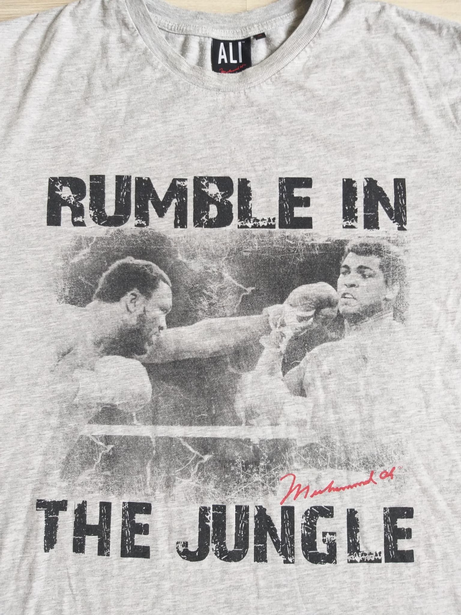 Vintage Muhammad Ali Rumble in the Jungle Graphic T Shirt Boxing Size US XL / EU 56 / 4 - 3 Thumbnail