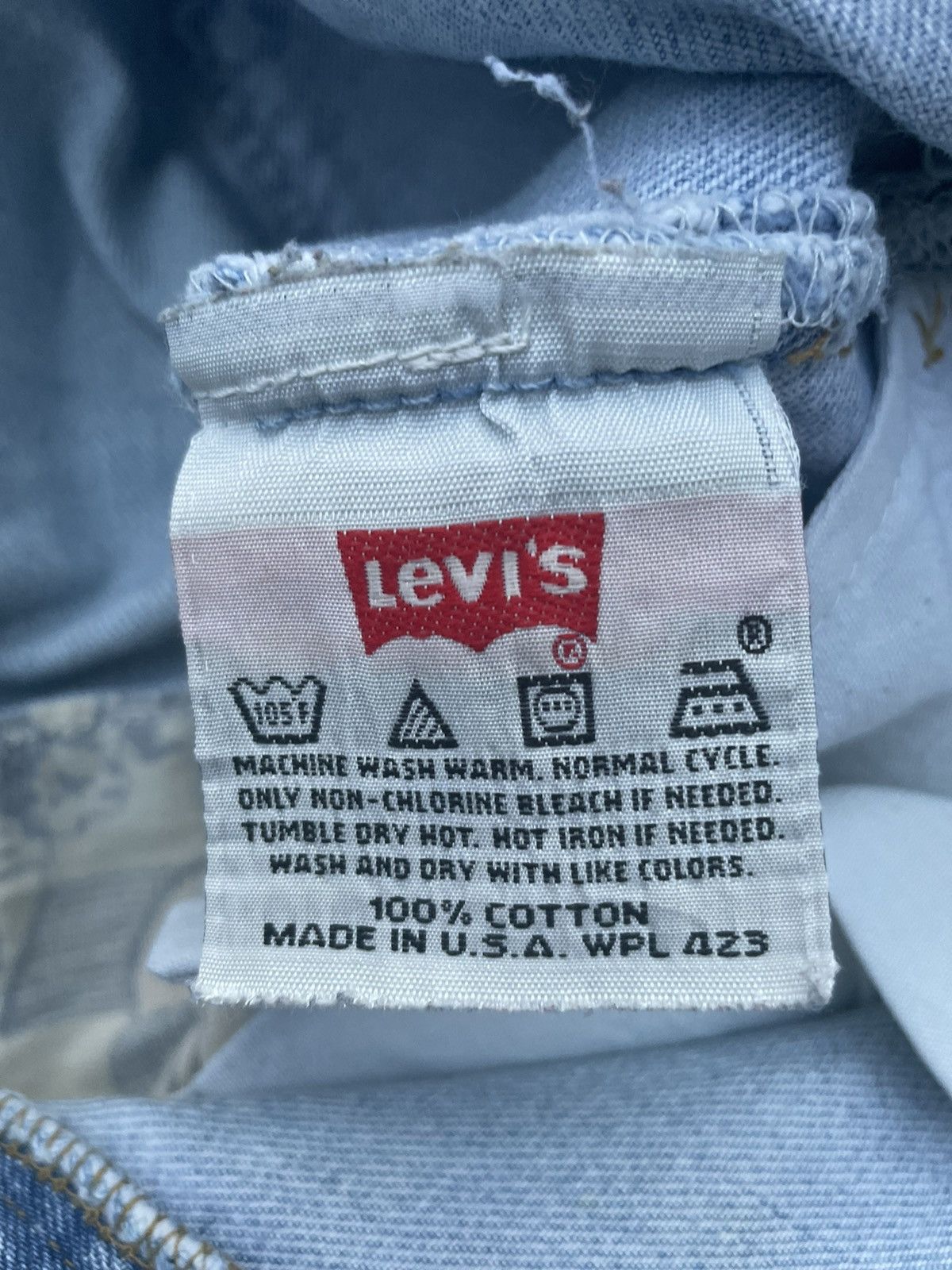Levi's × Vintage Vintage Levi’s 501 2000 Usa Aging Distressed Custom Size US 35 - 13 Thumbnail