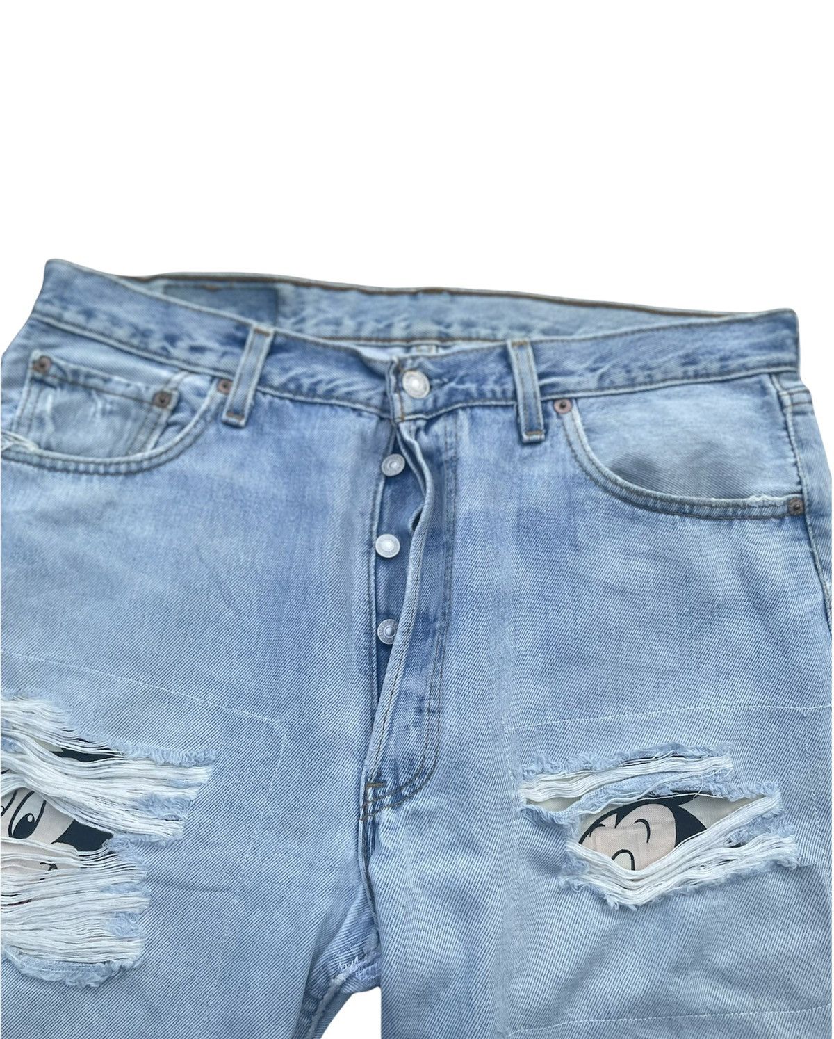 Levi's × Vintage Vintage Levi’s 501 2000 Usa Aging Distressed Custom Size US 35 - 5 Thumbnail