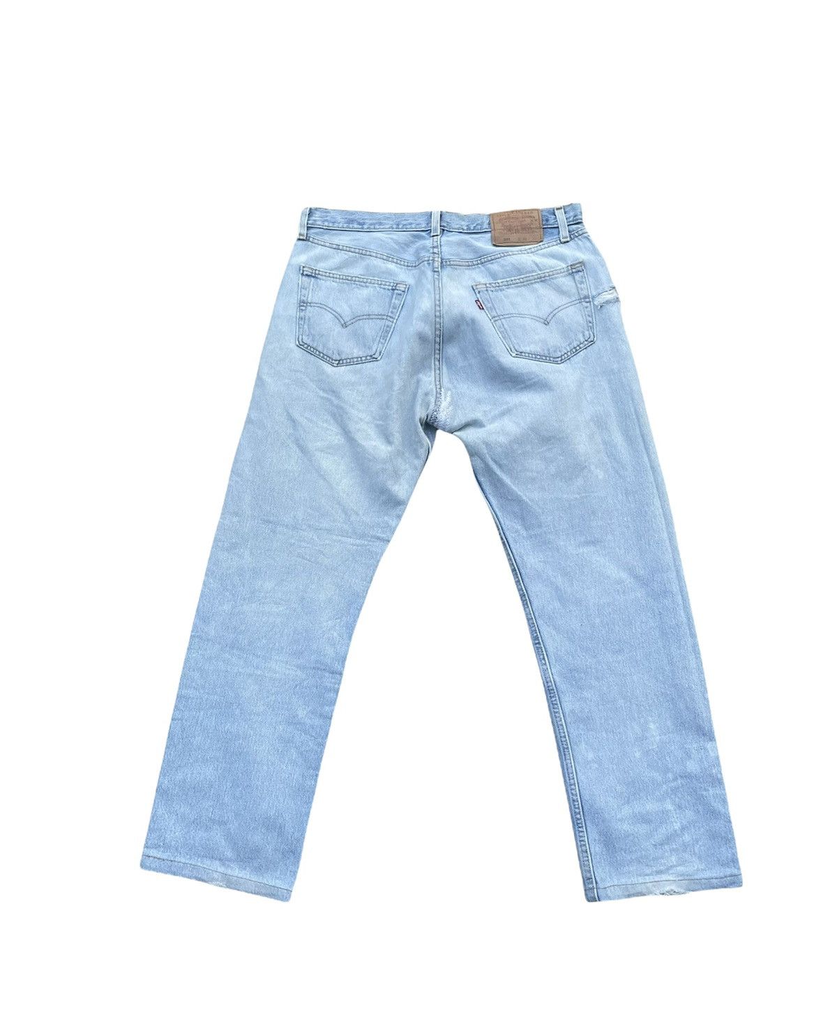 Levi's × Vintage Vintage Levi’s 501 2000 Usa Aging Distressed Custom Size US 35 - 6 Thumbnail