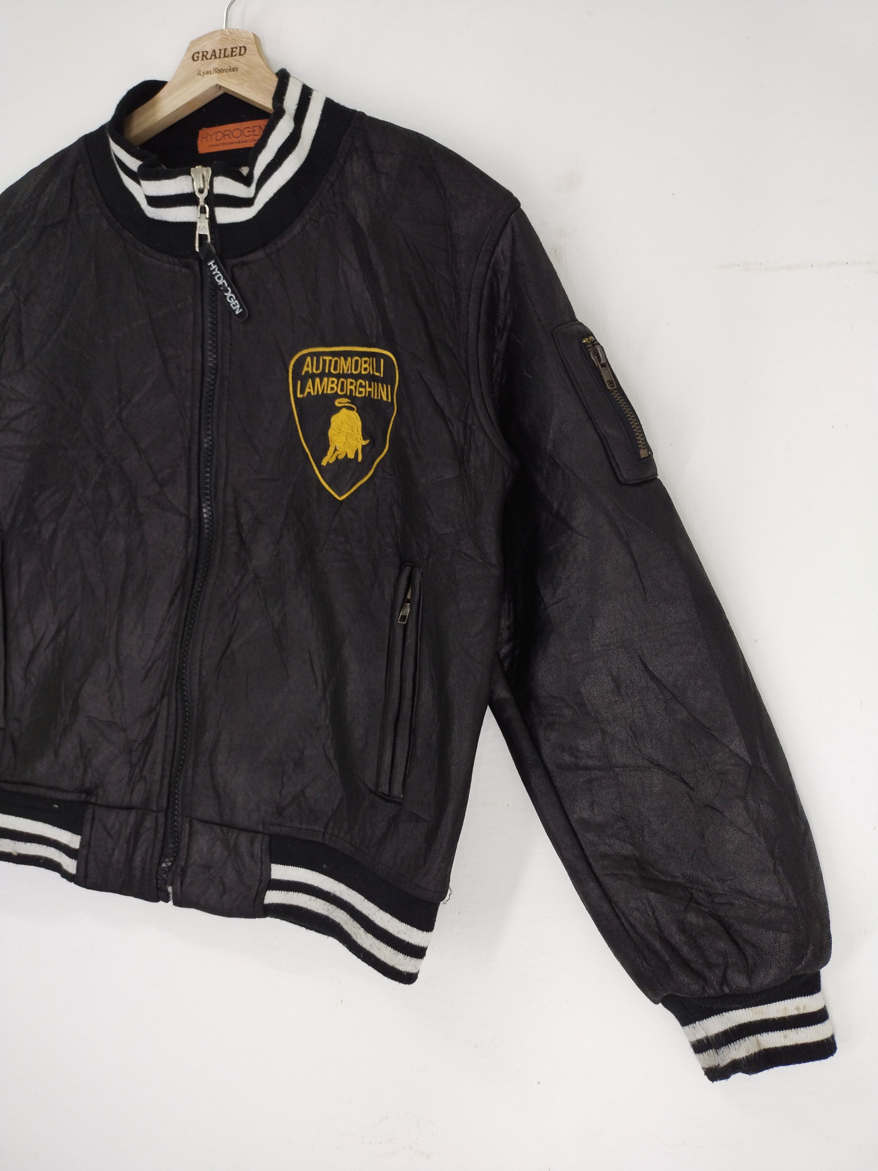 HYDROGEN × Lamborghini Vintage Hydrogen Lamborghini Bomber Wool Jacket Size US S / EU 44-46 / 1 - 3 Thumbnail