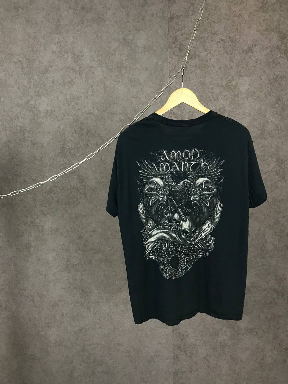 Band Tees × Vintage Amon Amarch vintage rock band metal overprinted tee Size US L / EU 52-54 / 3 - 2 Thumbnail