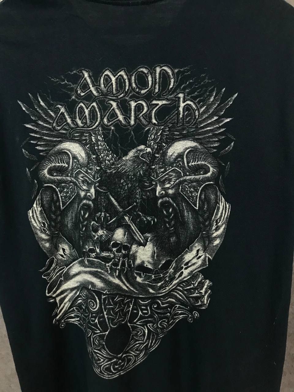 Band Tees × Vintage Amon Amarch vintage rock band metal overprinted tee Size US L / EU 52-54 / 3 - 5 Thumbnail