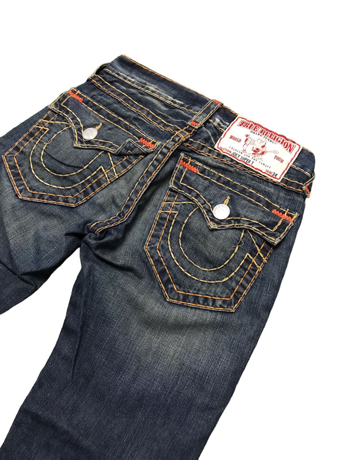 True Religion Vintage True Religion Joey Super T Denim Flared Jeans Size US 30 / EU 46 - 9 Thumbnail