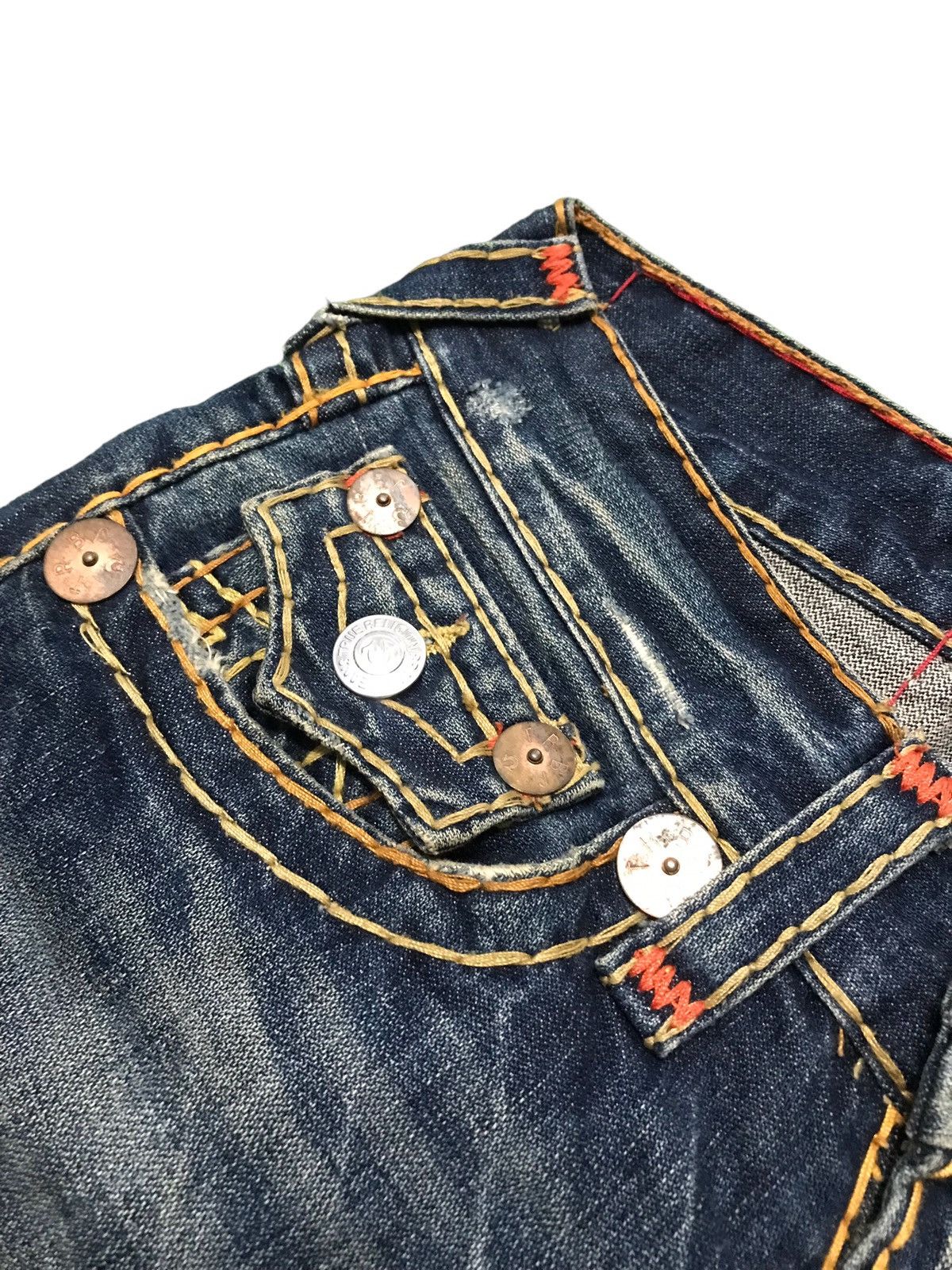True Religion Vintage True Religion Joey Super T Denim Flared Jeans Size US 30 / EU 46 - 5 Thumbnail