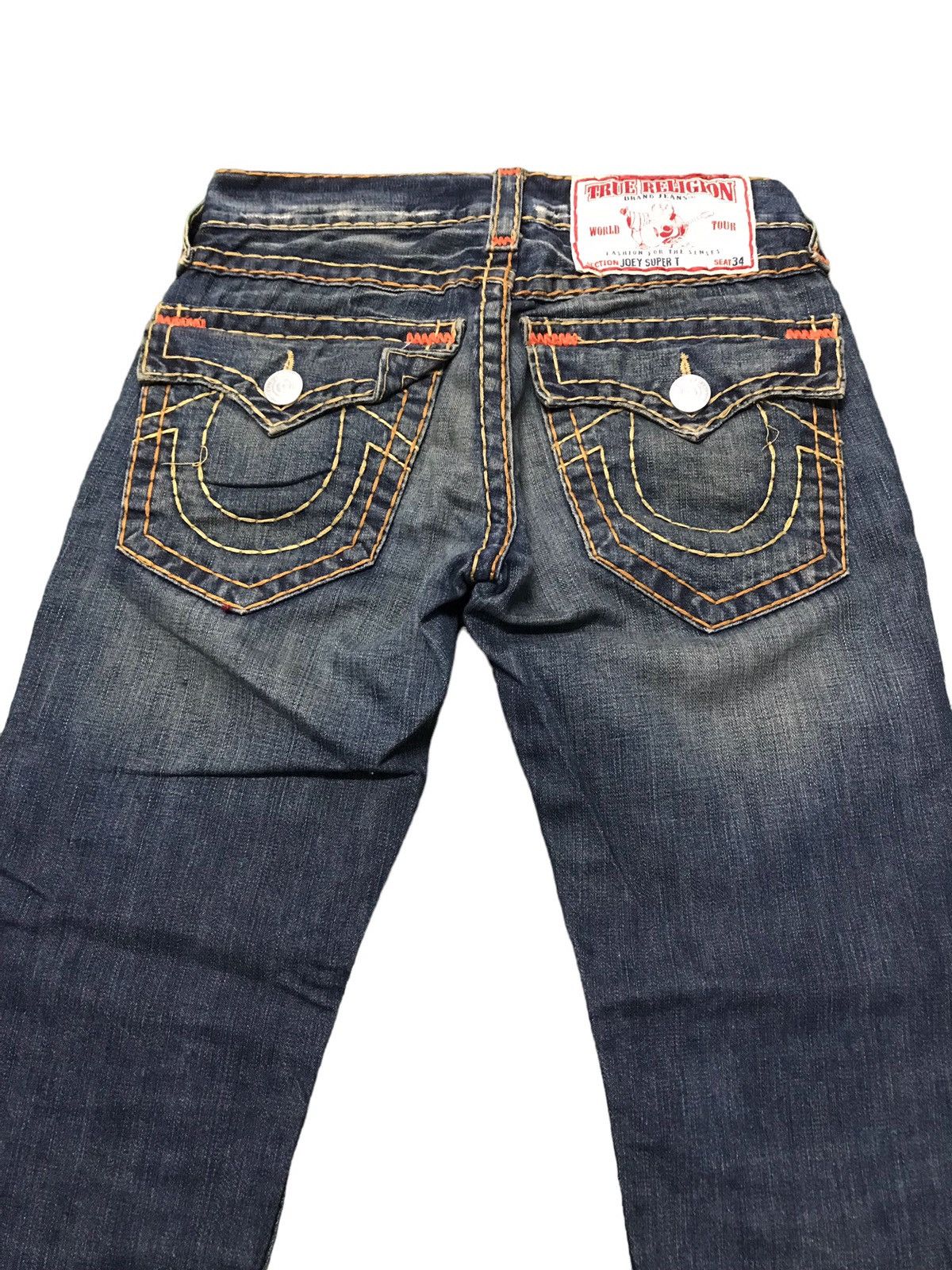 True Religion Vintage True Religion Joey Super T Denim Flared Jeans Size US 30 / EU 46 - 8 Thumbnail