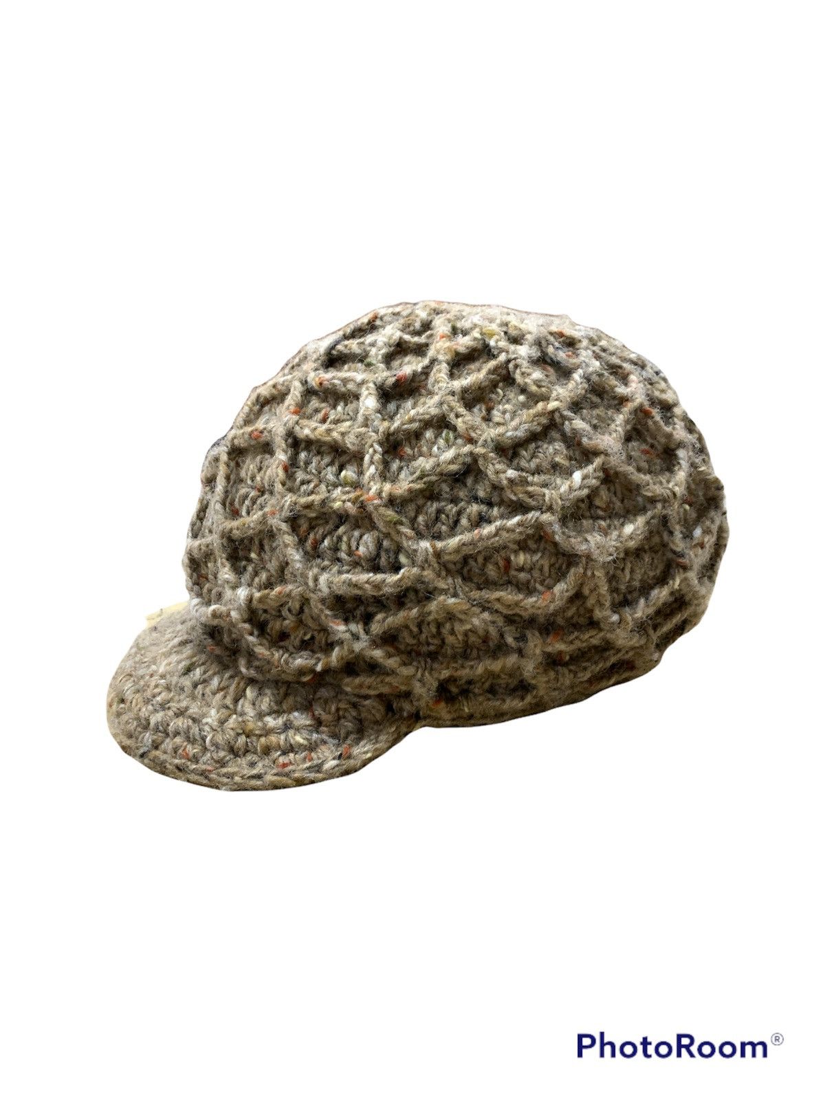 Magee PURE WOOL MAGEE NET CROCHET NEWSBOY HAT BEANIE Size ONE SIZE - 2 Thumbnail