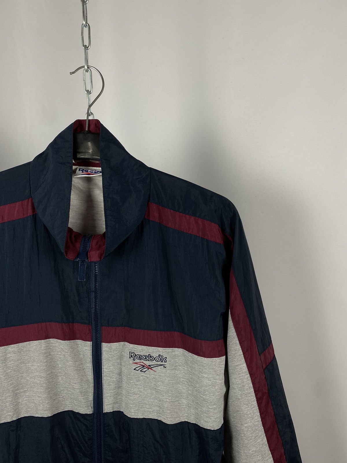 Reebok Reebok jacket vintage zip big logo size L Size US L / EU 52-54 / 3 - 2 Thumbnail