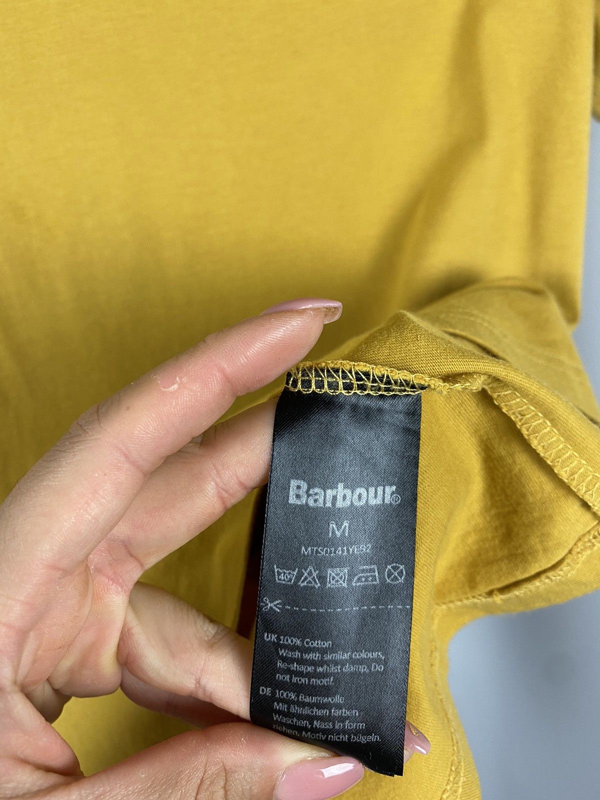 Barbour Barbour yellow T-shirts luxury streetwear size M Size US M / EU 48-50 / 2 - 4 Thumbnail