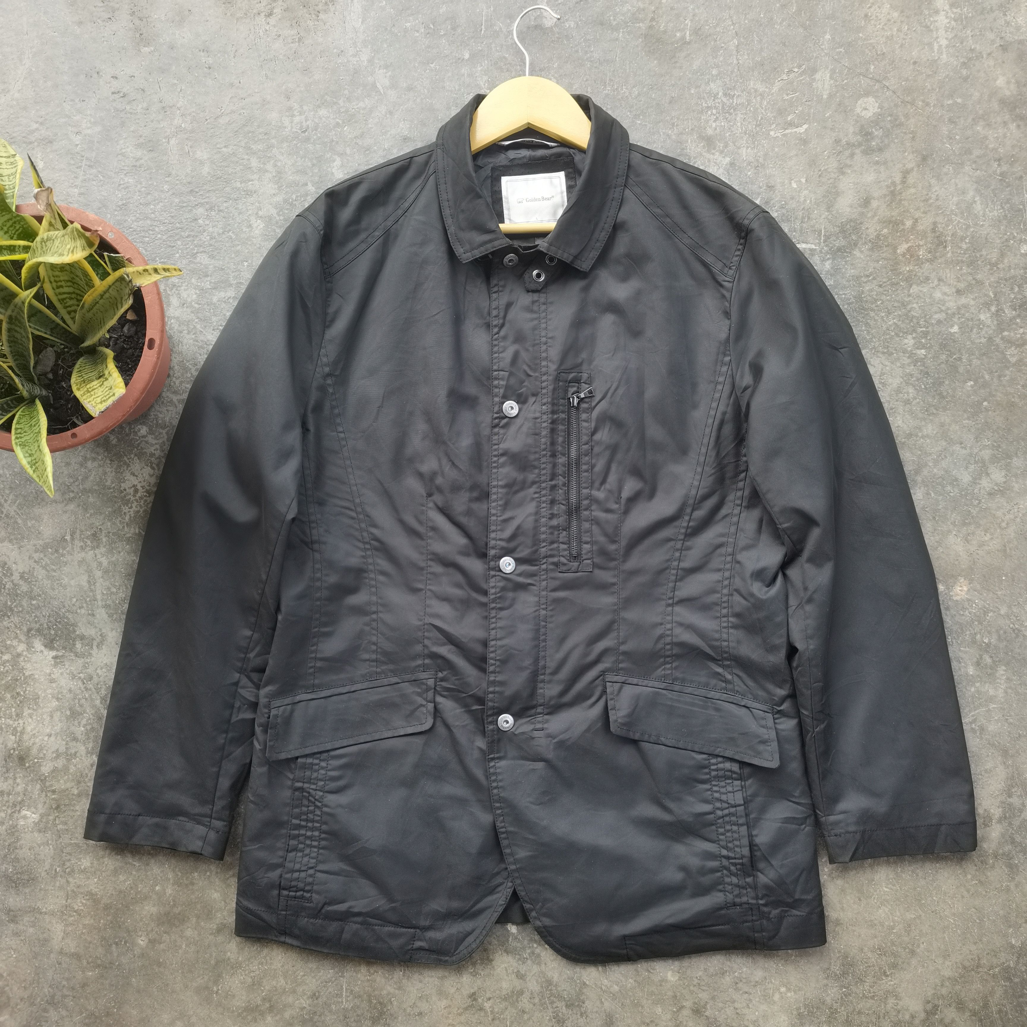 Golden Bear × Japanese Brand Vintage GOLDEN BEAR Black Jacket Size US L / EU 52-54 / 3 - 2 Thumbnail