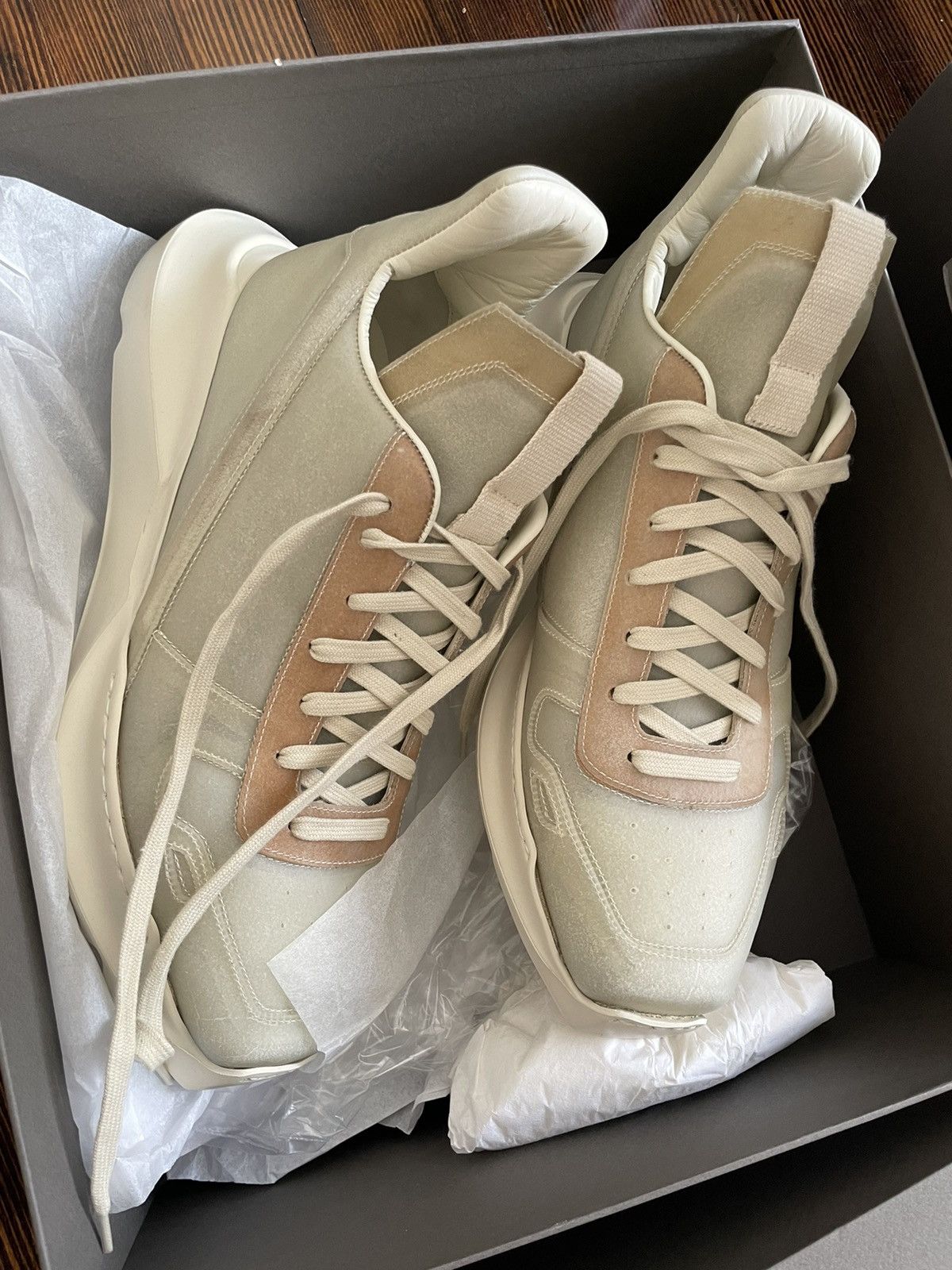 Rick Owens Natural Transparent Leather Geth Runner Rick Owens SS23 EDFU Size US 11 / EU 44 - 6 Thumbnail