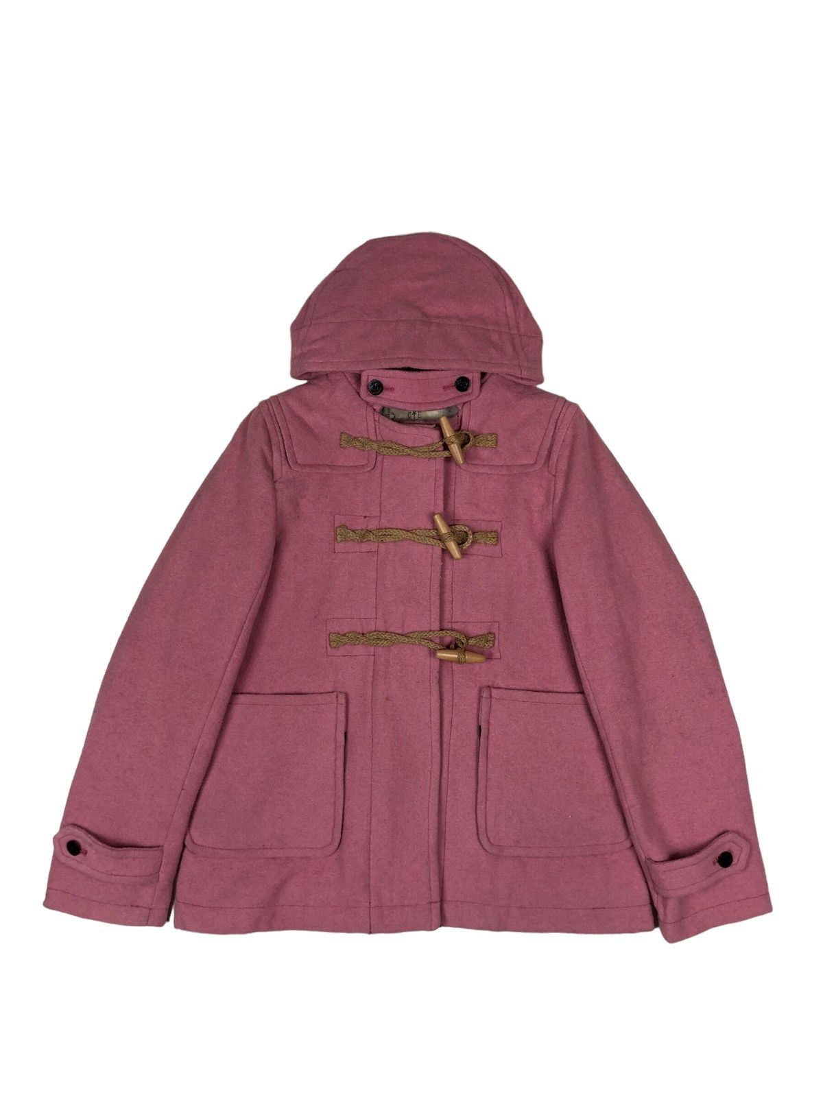 image of Archival Clothing x Pink Japanese Pink Wool Duffel Jacket Womenswear, Women's (Size Medium)