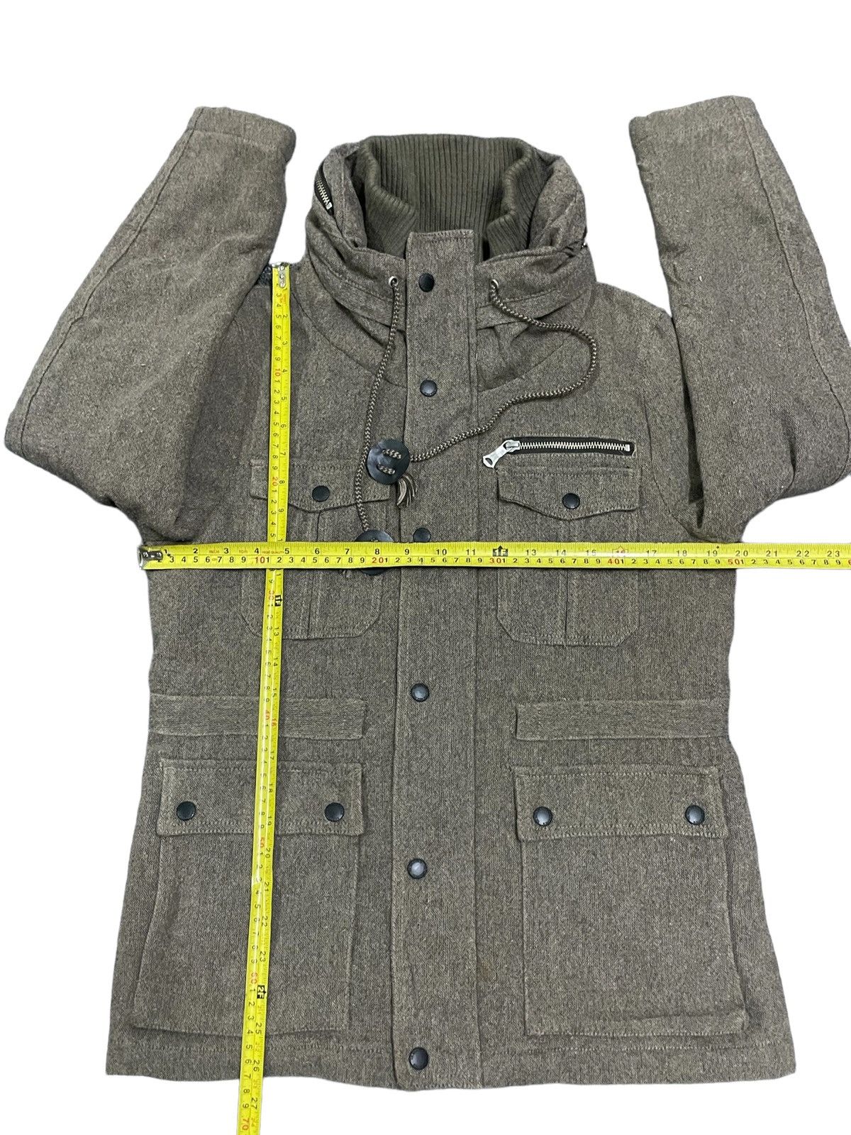 Fagassent Toshiki Aoki Takeo Kikuchi Wool Tactical Cargo Jacket Hooded Size US M / EU 48-50 / 2 - 16 Thumbnail
