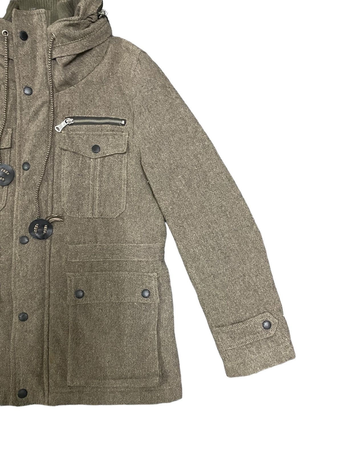 Fagassent Toshiki Aoki Takeo Kikuchi Wool Tactical Cargo Jacket Hooded Size US M / EU 48-50 / 2 - 5 Thumbnail