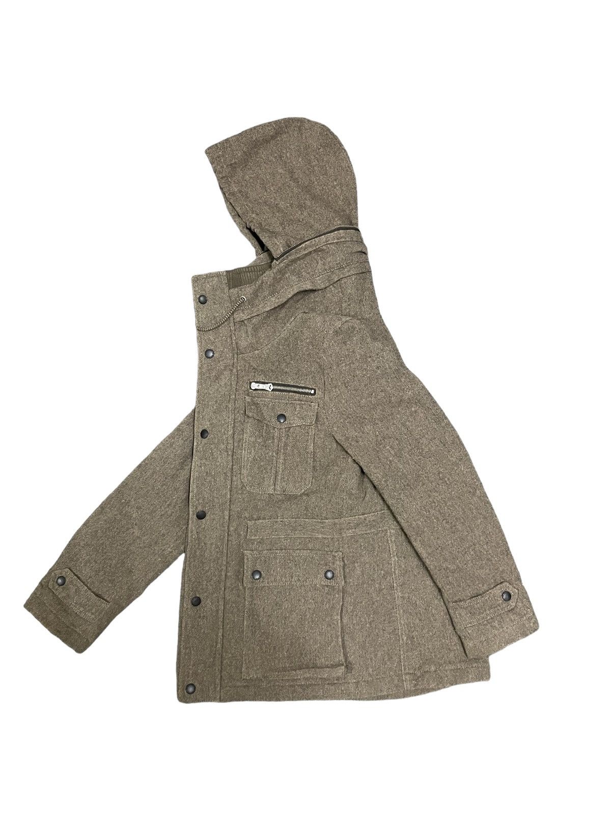 Fagassent Toshiki Aoki Takeo Kikuchi Wool Tactical Cargo Jacket Hooded Size US M / EU 48-50 / 2 - 13 Thumbnail