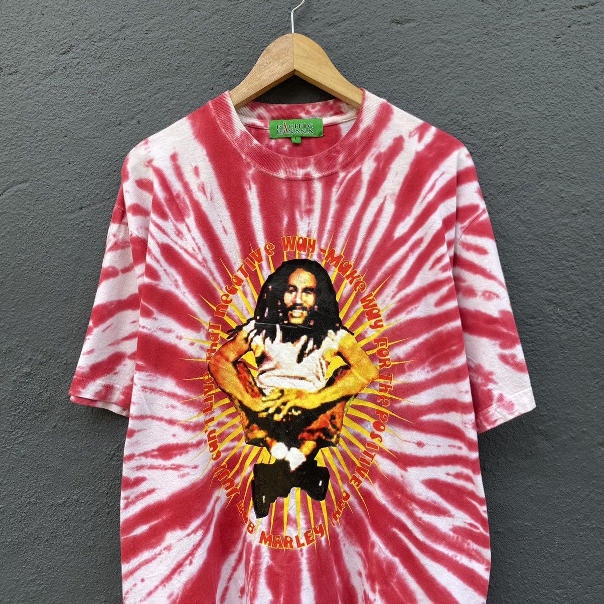 Bob Marley Thrashed Vintage Y2K Bob Marley ERD GRUNGE TIE DYE TEE Size US XL / EU 56 / 4 - 3 Thumbnail