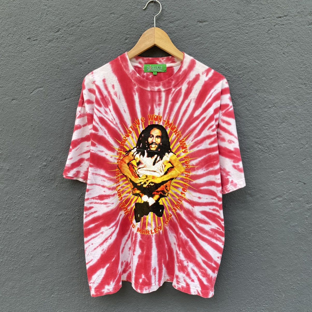 Bob Marley Thrashed Vintage Y2K Bob Marley ERD GRUNGE TIE DYE TEE Size US XL / EU 56 / 4 - 1 Thumbnail