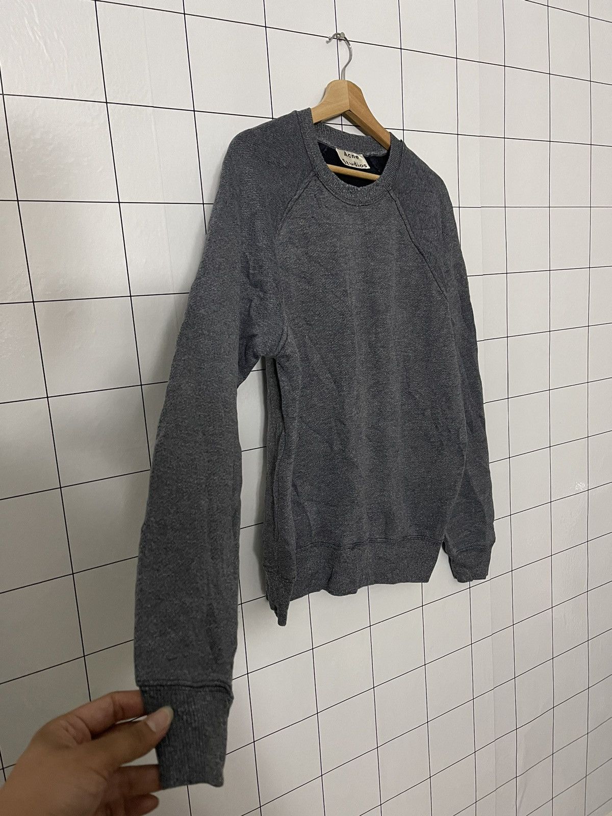 Acne Studios × Vintage Vintage Acne Studios Crewneck Logo Patch Sweatshirt Size US L / EU 52-54 / 3 - 5 Thumbnail