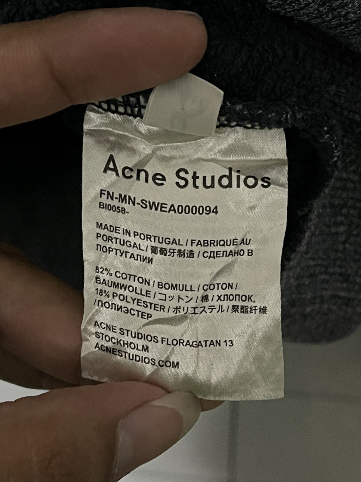 Acne Studios × Vintage Vintage Acne Studios Crewneck Logo Patch Sweatshirt Size US L / EU 52-54 / 3 - 9 Thumbnail