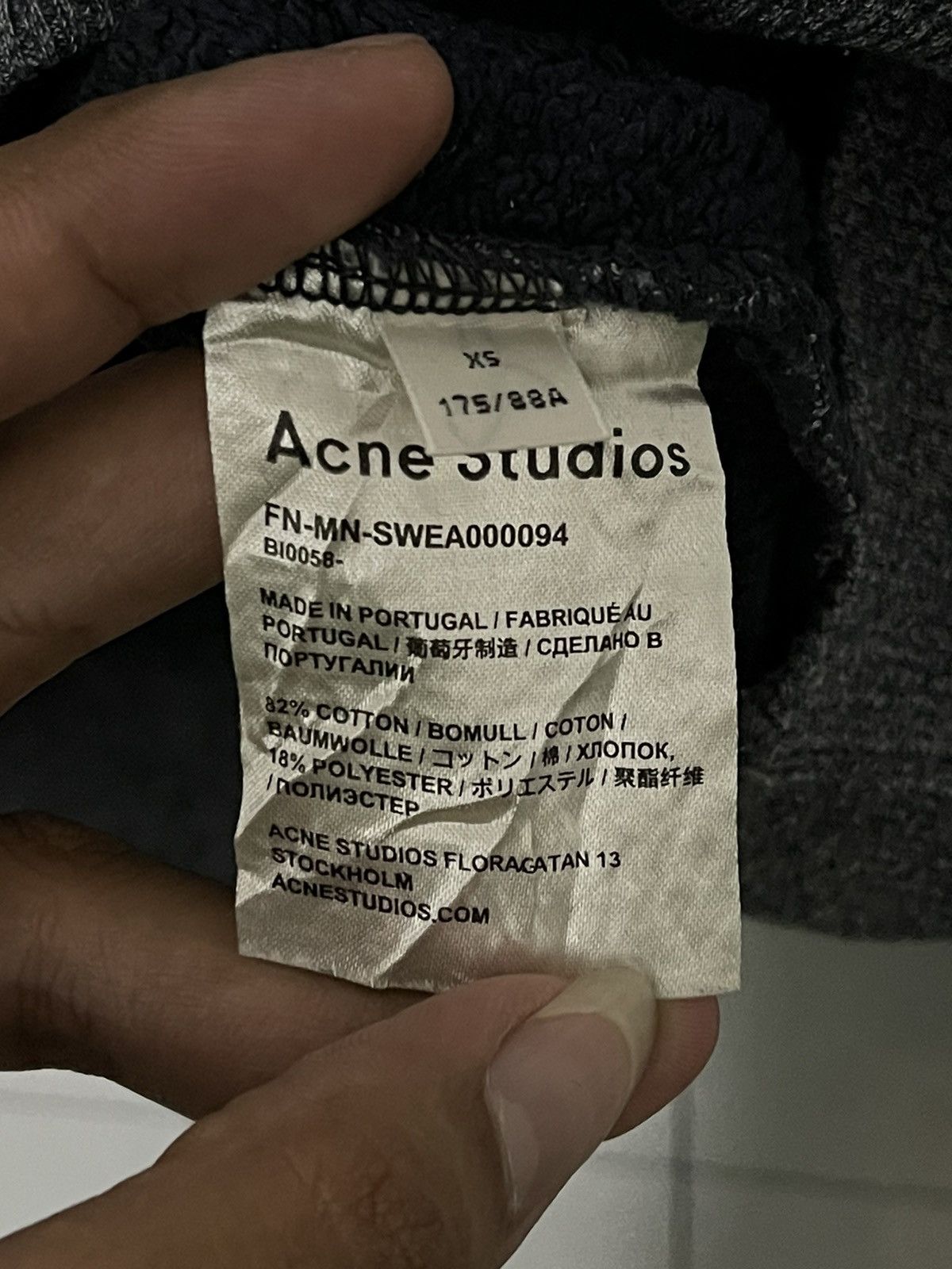 Acne Studios × Vintage Vintage Acne Studios Crewneck Logo Patch Sweatshirt Size US L / EU 52-54 / 3 - 8 Thumbnail