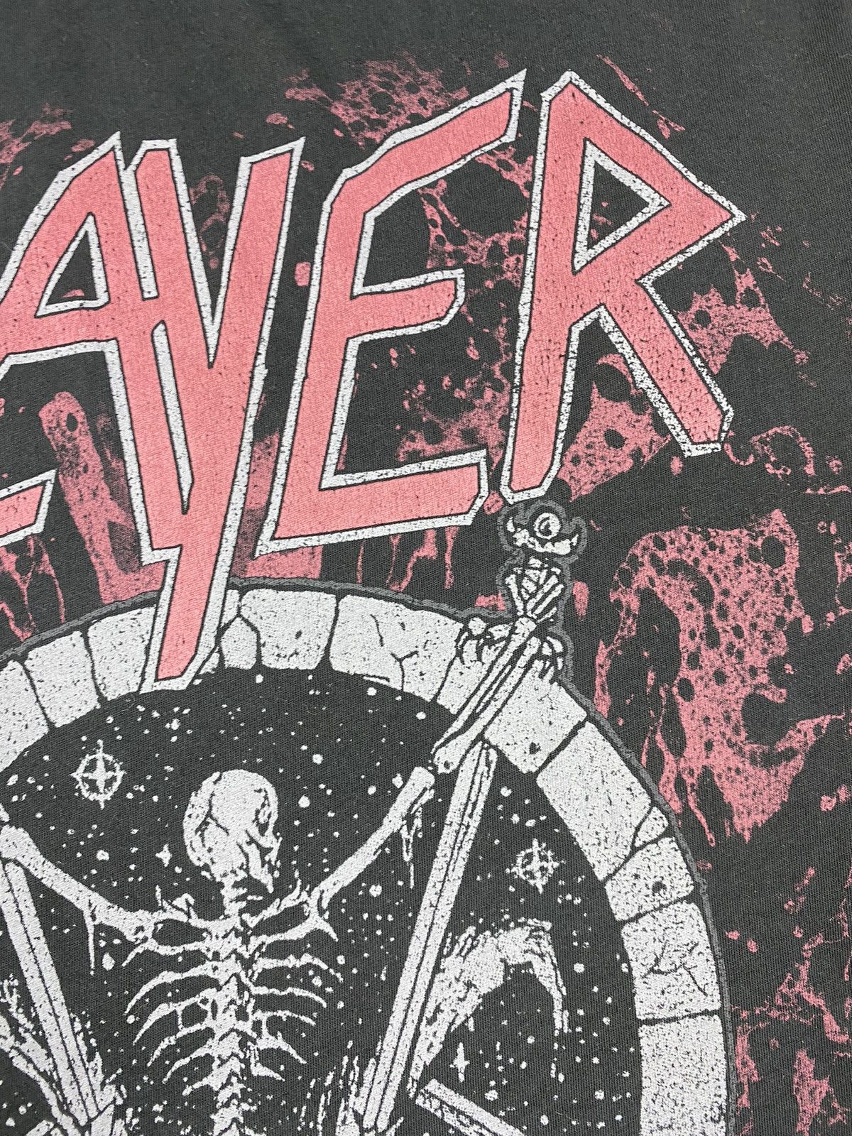 Band Tees × Slayer Slayer 2017 Printed Rock Band Tour Graphic Tee T-shirt Size US XL / EU 56 / 4 - 7 Thumbnail