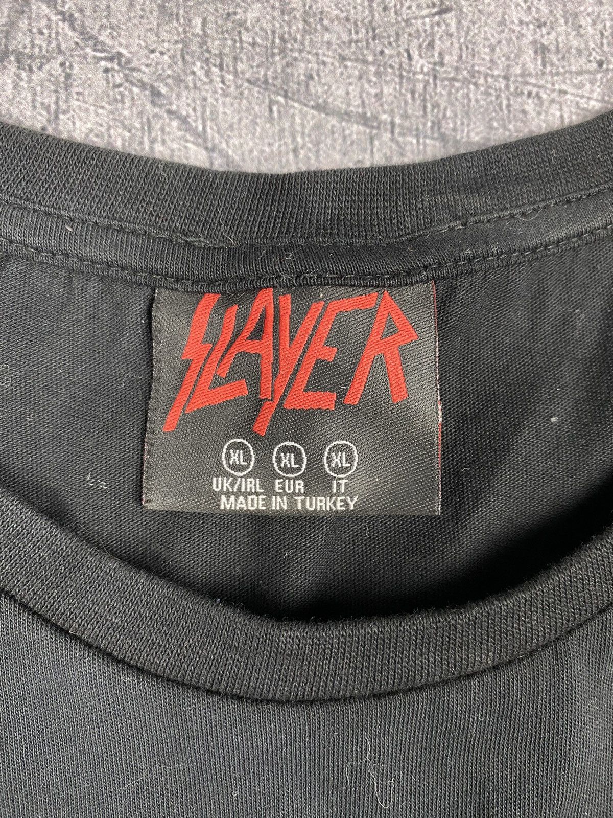 Band Tees × Slayer Slayer 2017 Printed Rock Band Tour Graphic Tee T-shirt Size US XL / EU 56 / 4 - 12 Thumbnail