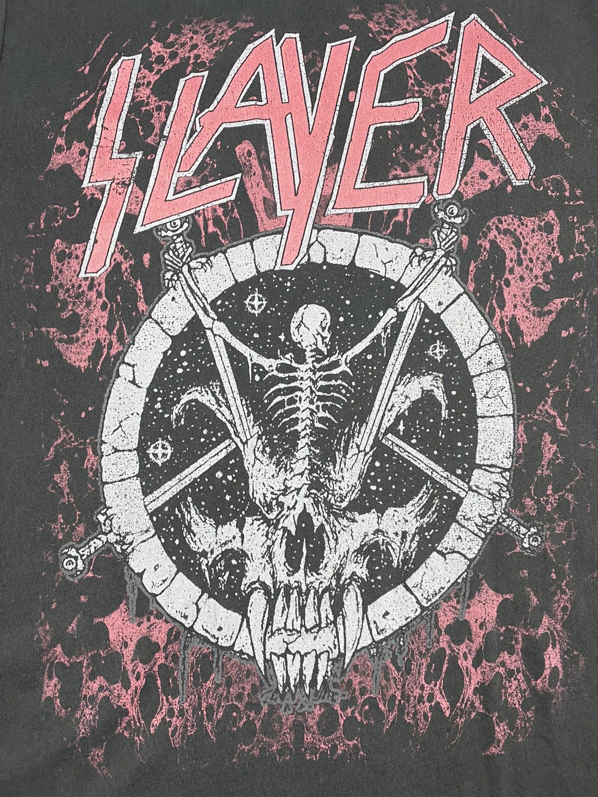 Band Tees × Slayer Slayer 2017 Printed Rock Band Tour Graphic Tee T-shirt Size US XL / EU 56 / 4 - 5 Thumbnail