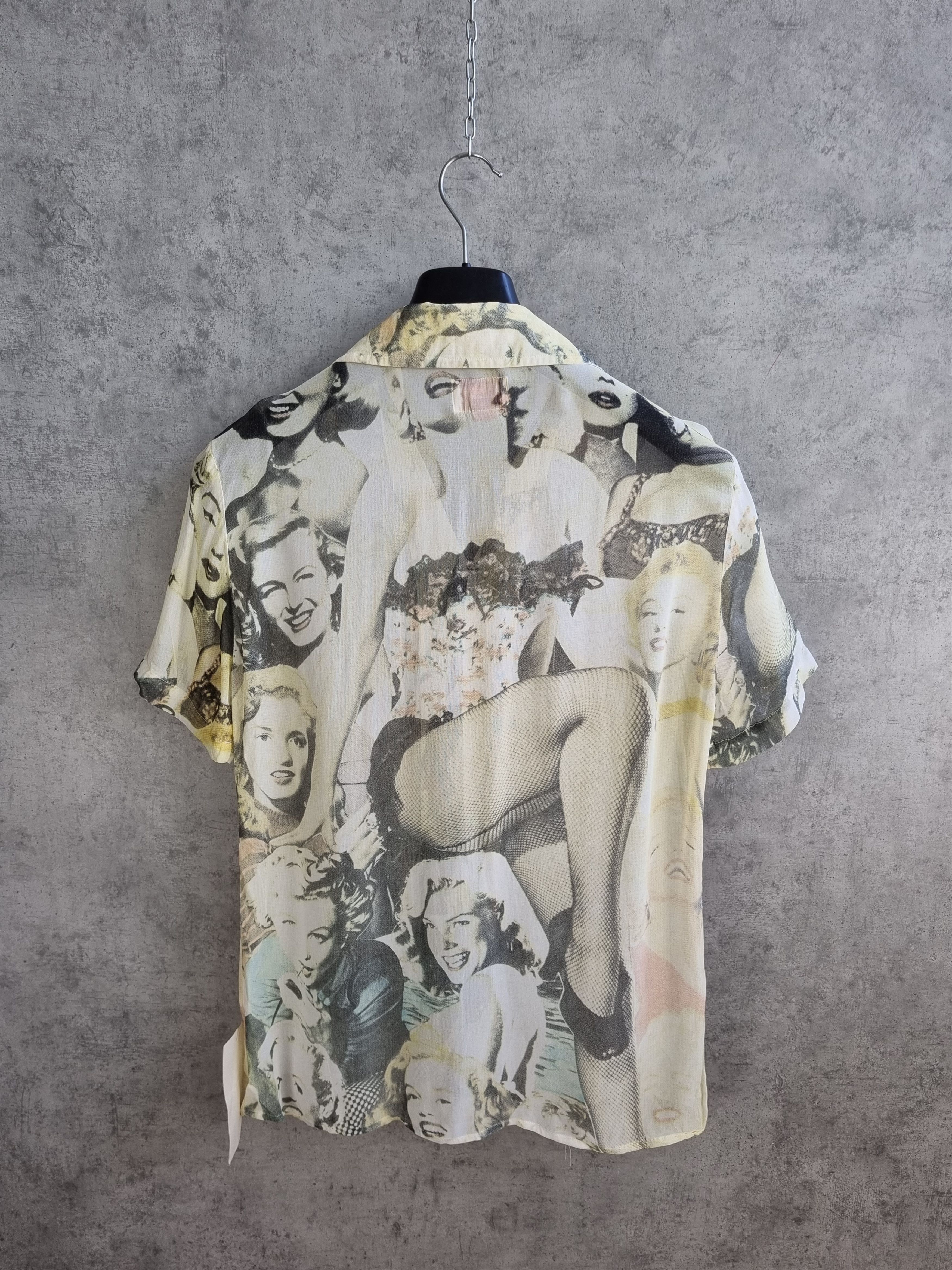 Vintage 90s Marilyn Monroe Print Shirt Jean Paul Gaultier style Size US M / EU 48-50 / 2 - 6 Thumbnail