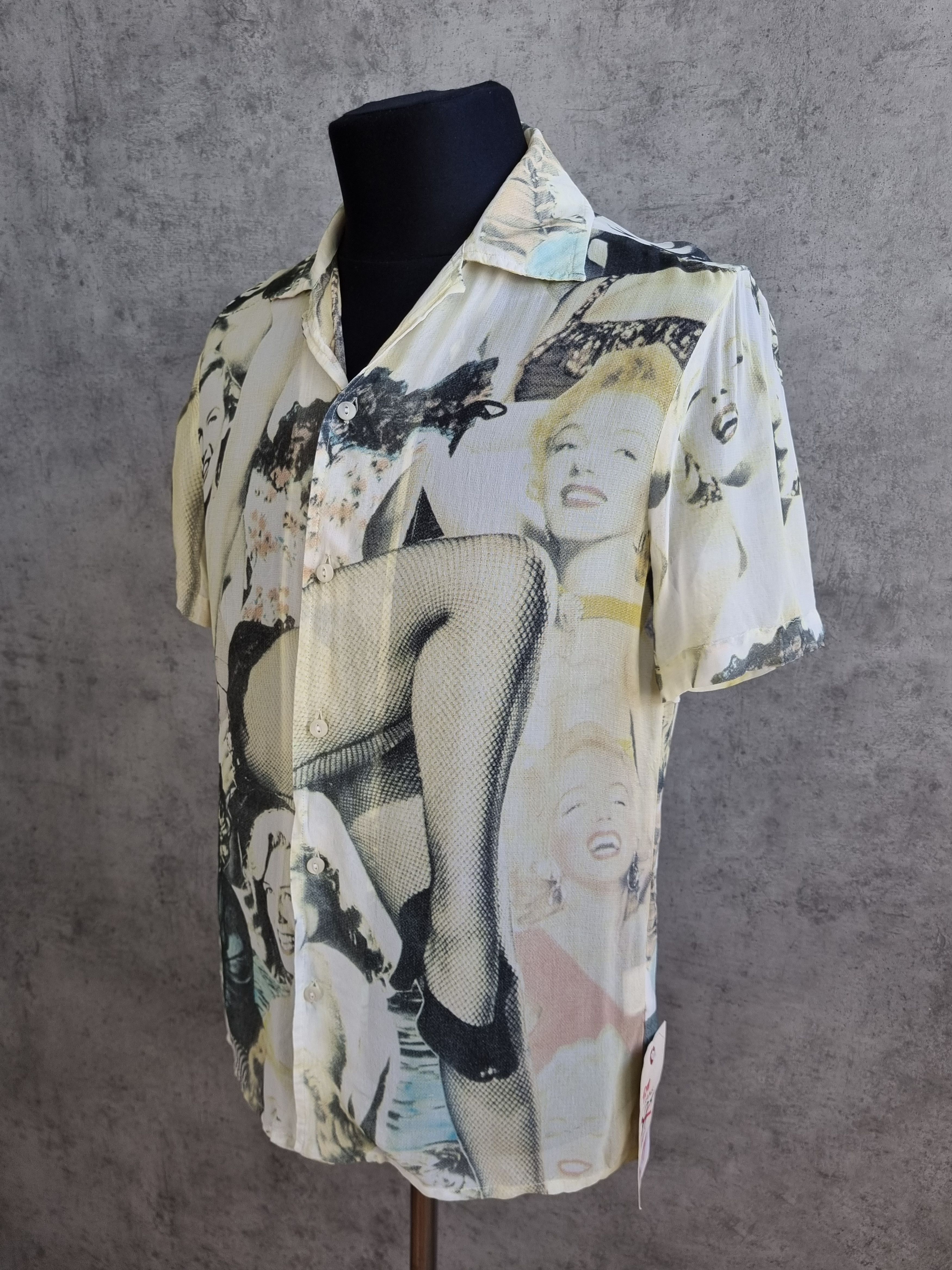 Vintage 90s Marilyn Monroe Print Shirt Jean Paul Gaultier style Size US M / EU 48-50 / 2 - 4 Thumbnail