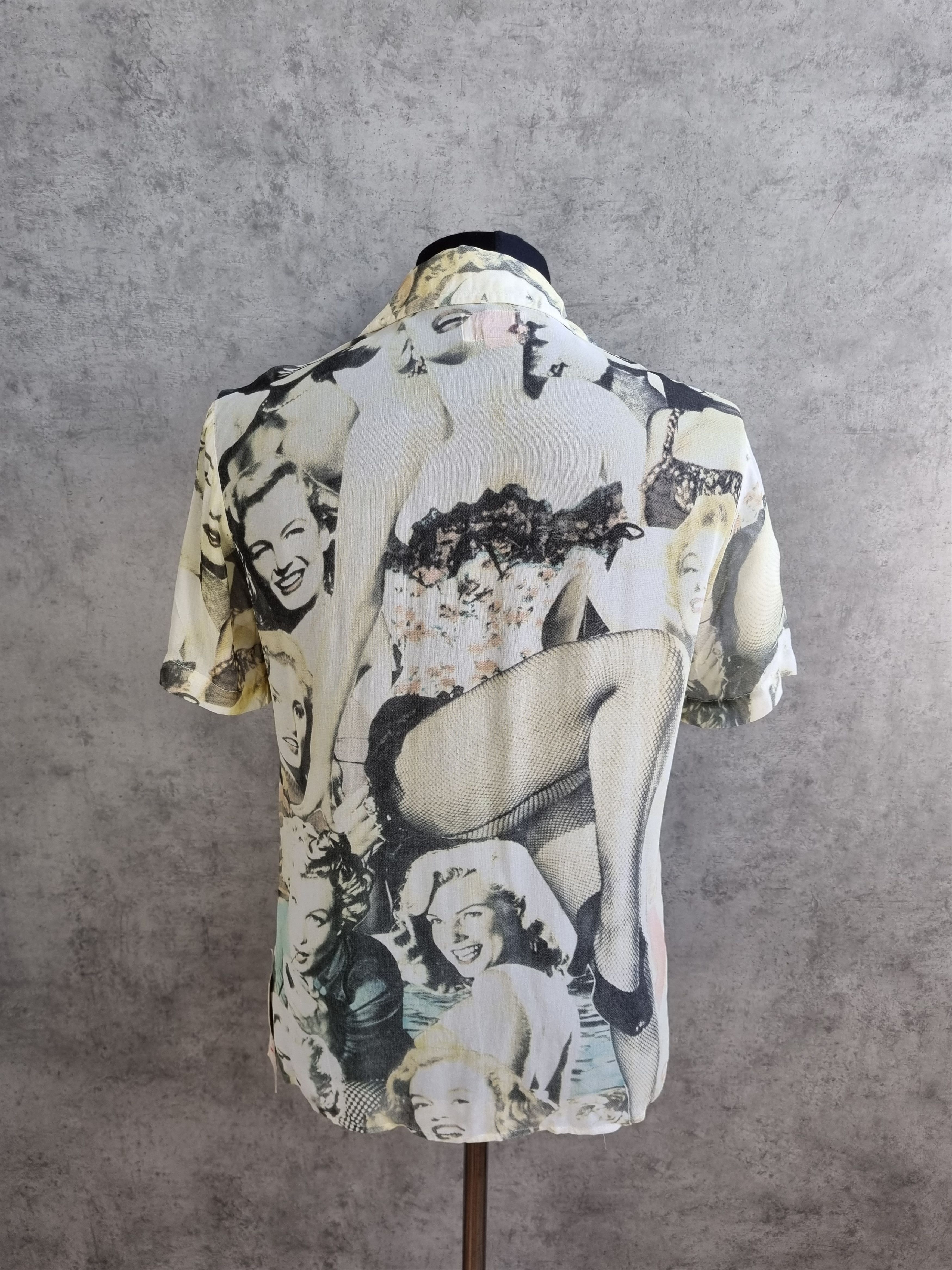 Vintage 90s Marilyn Monroe Print Shirt Jean Paul Gaultier style Size US M / EU 48-50 / 2 - 3 Thumbnail