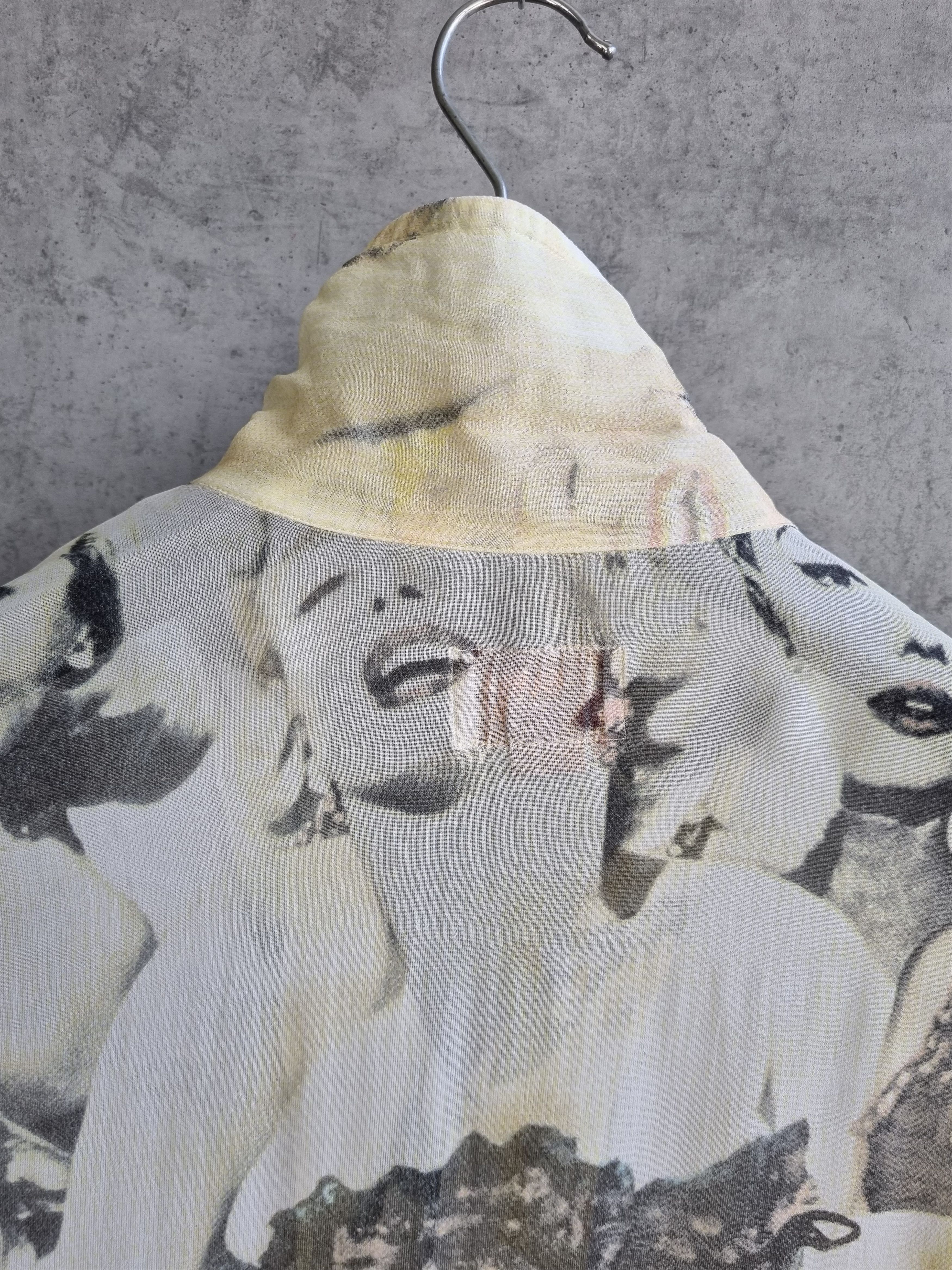 Vintage 90s Marilyn Monroe Print Shirt Jean Paul Gaultier style Size US M / EU 48-50 / 2 - 18 Thumbnail