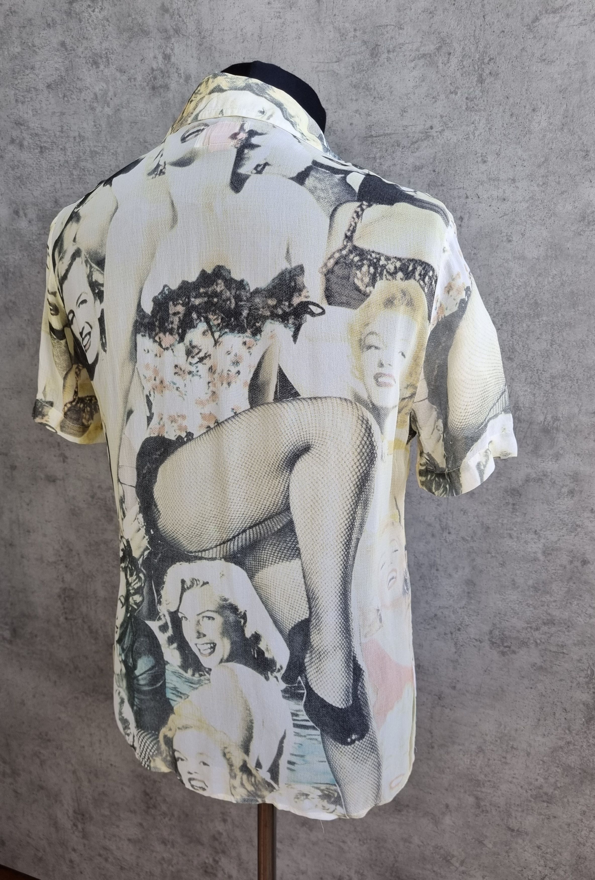 Vintage 90s Marilyn Monroe Print Shirt Jean Paul Gaultier style Size US M / EU 48-50 / 2 - 11 Thumbnail
