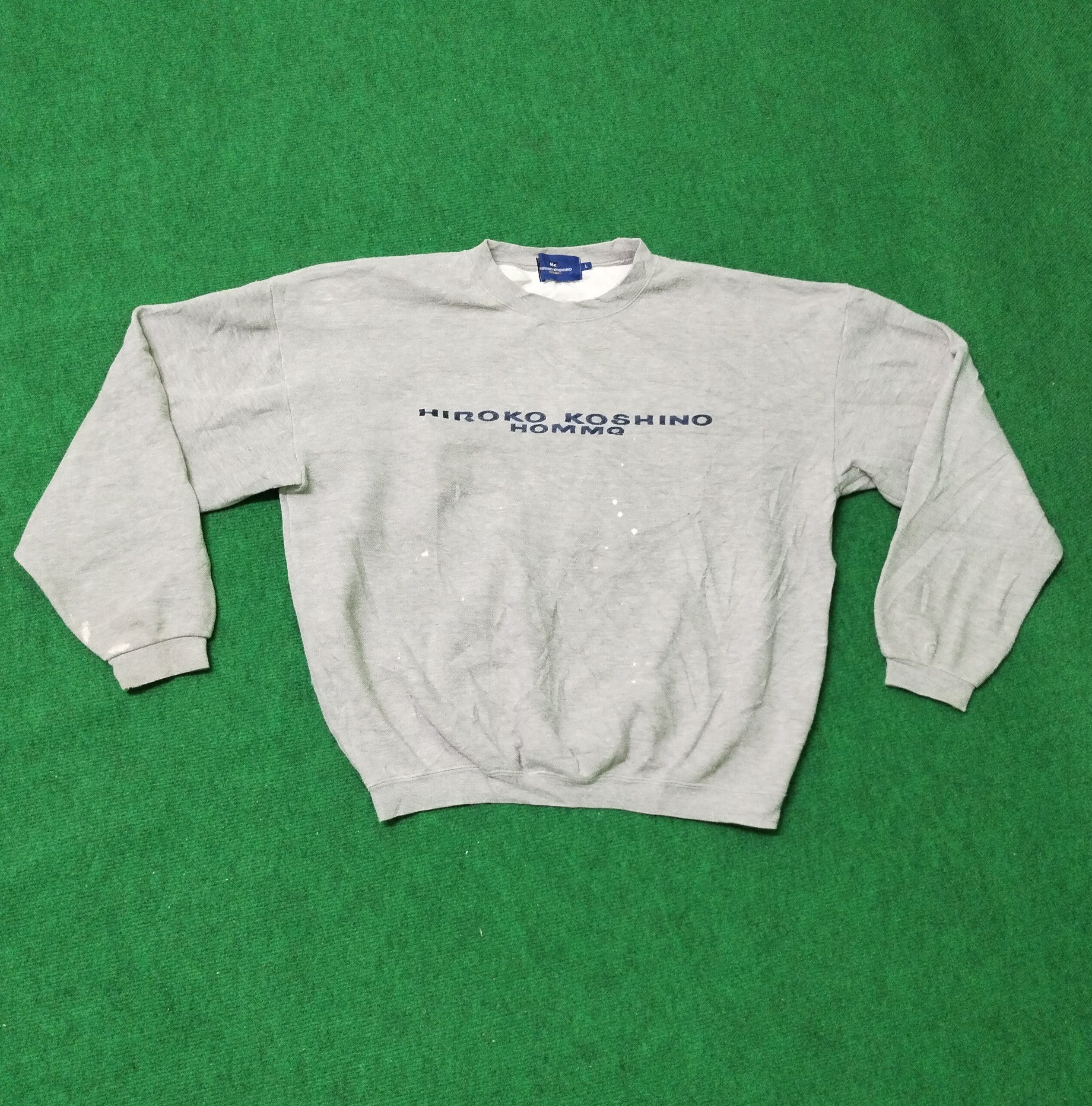Designer × Hiroko Koshino Homme × Japanese Brand Sweatshirt Hiroko Koshino Small Logo Size US L / EU 52-54 / 3 - 1 Thumbnail