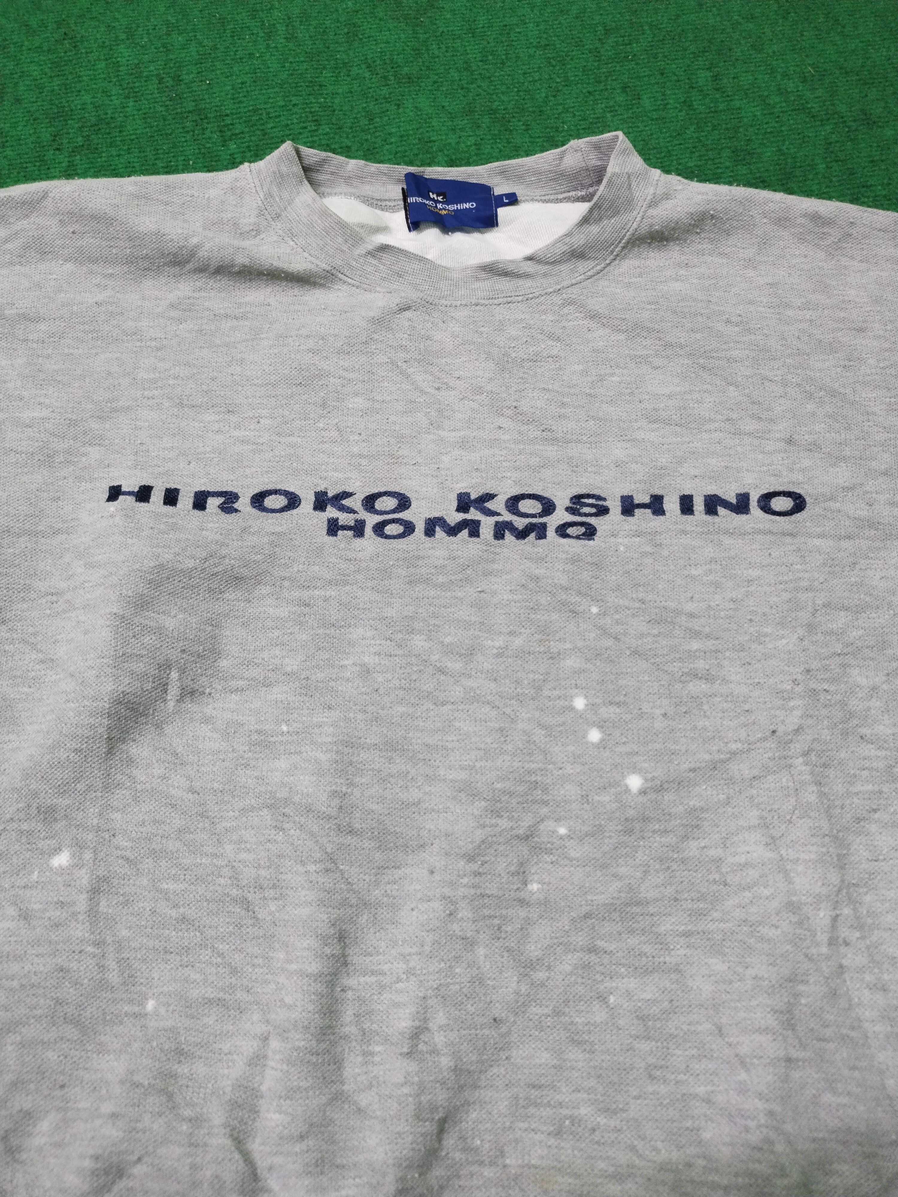 Designer × Hiroko Koshino Homme × Japanese Brand Sweatshirt Hiroko Koshino Small Logo Size US L / EU 52-54 / 3 - 5 Thumbnail